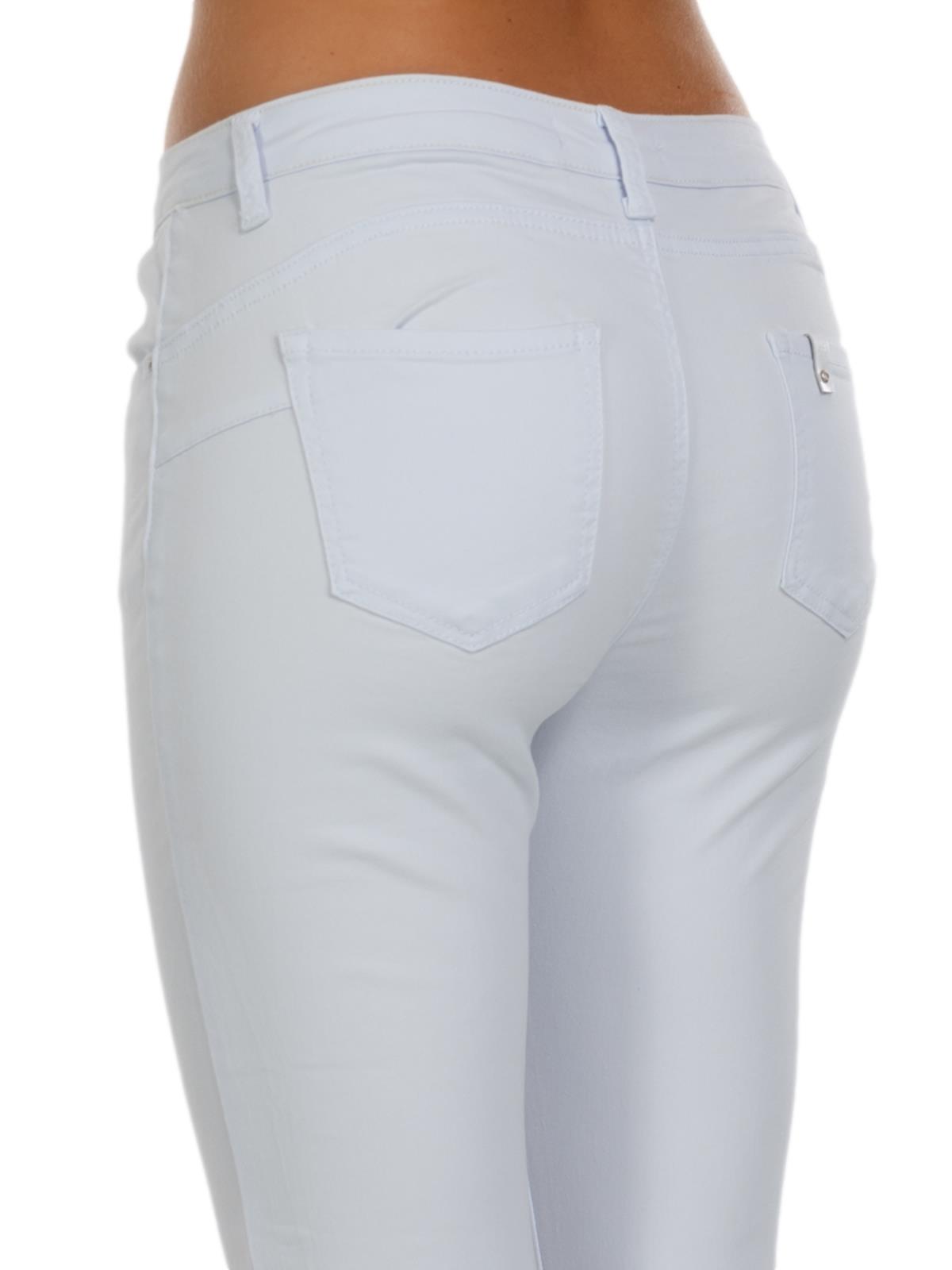 Jeans Da Donna A Vita Alta, Elasticizzati, A Vita Alta, Blu Con Fori, Casual Blu S - Foto 2