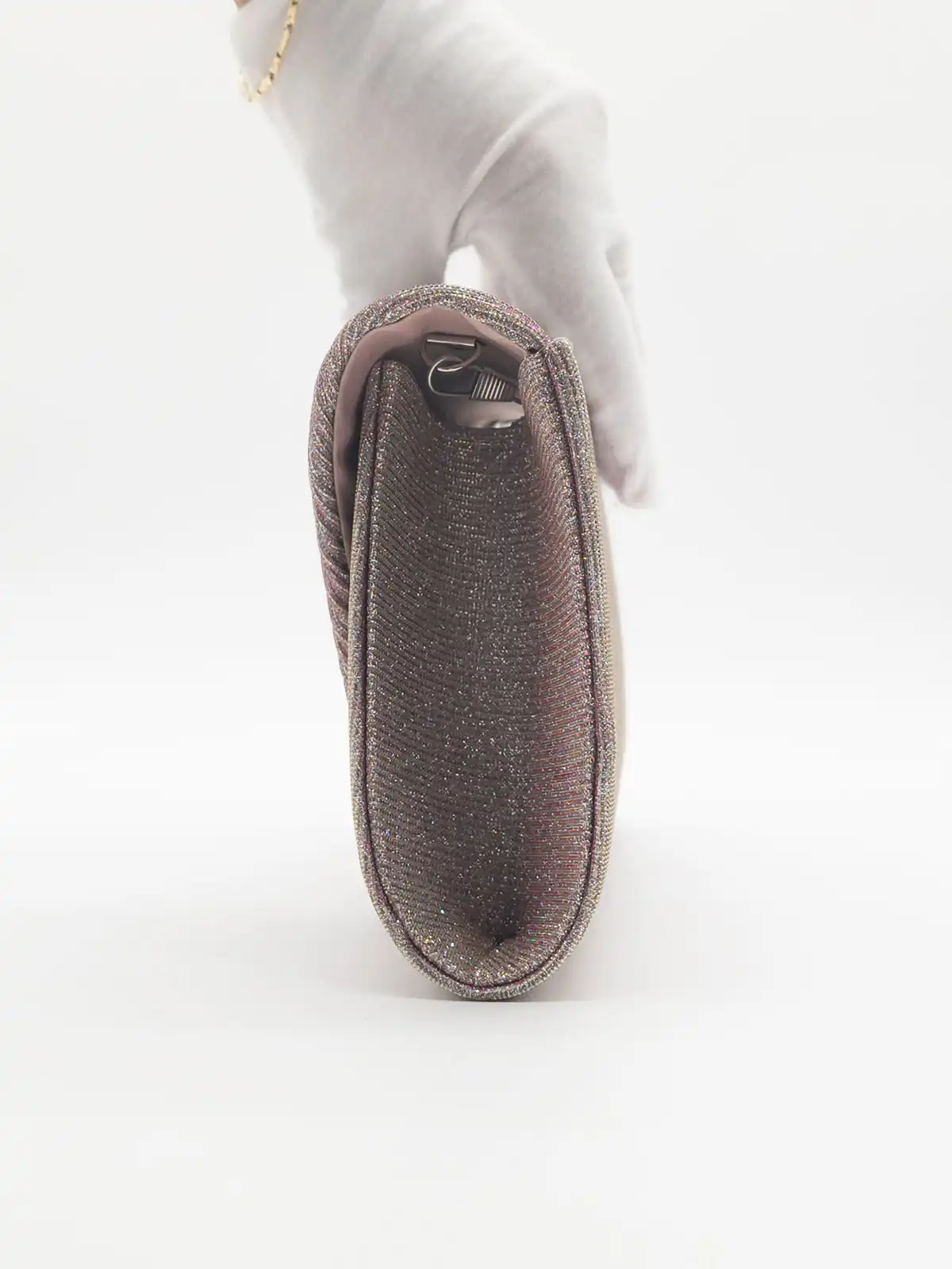 Clutch Tasche Rosa Metallic Clutch Tasche Rosa Silber Clara Clutch