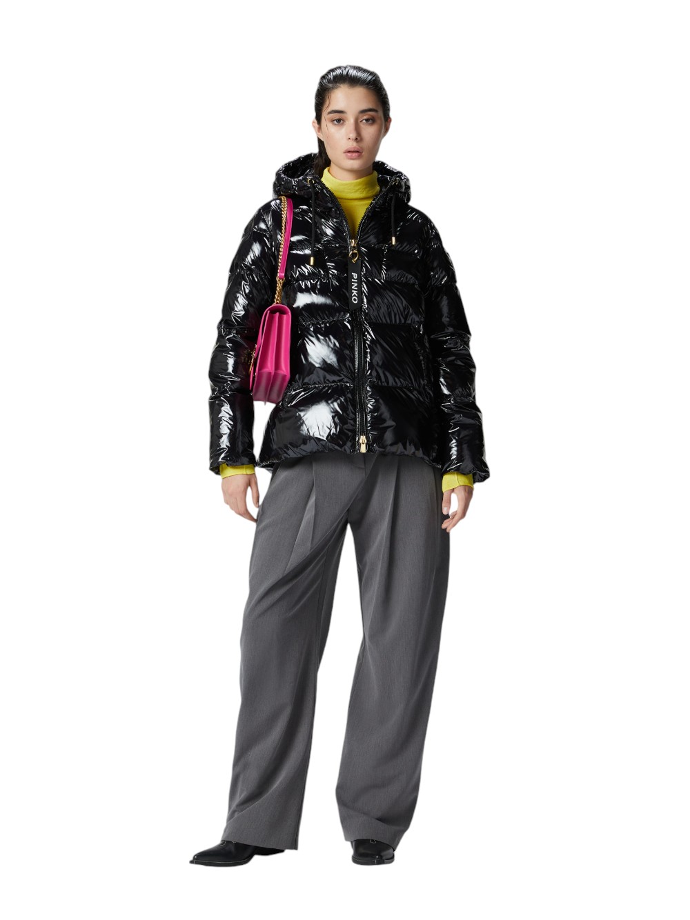 ダウンジャケット・コート PINKO FW25 ELEODORO CABAN CRYSTAL (101597 A2P7Z99) Pinko ELEODORO CABAN CRYSTAL - Winter jacket - light