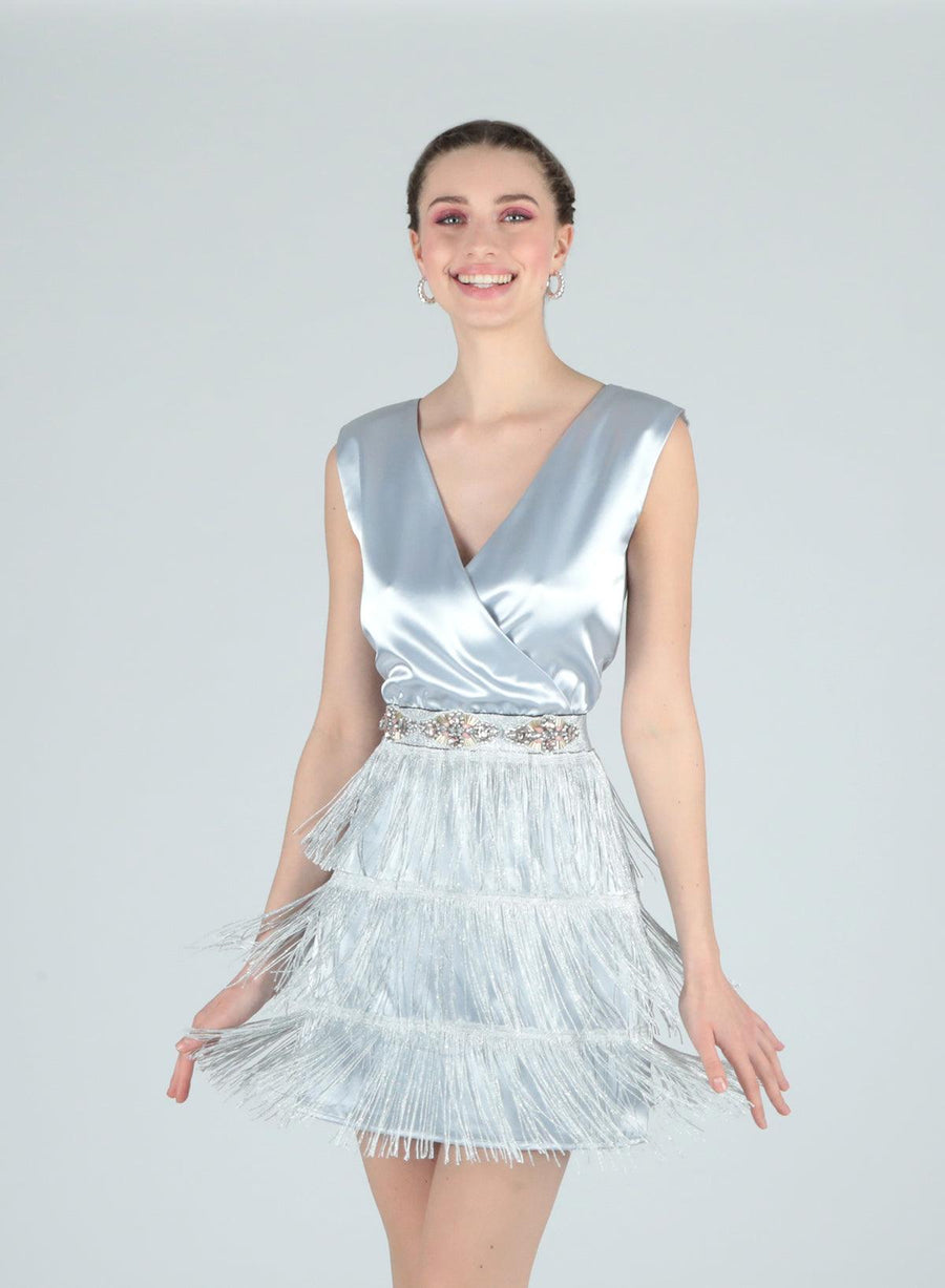 Le Voliere Abito WS22D304G | Martucci Boutique