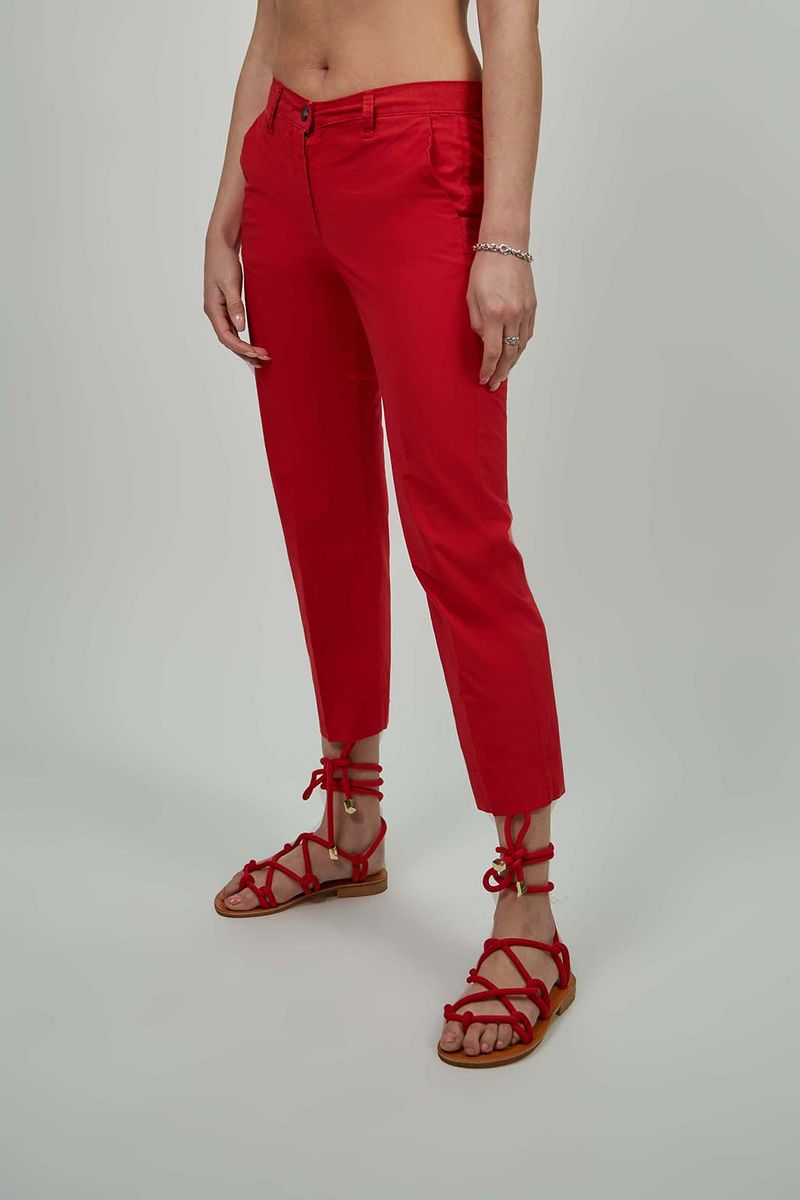 Enrico Coveri Store Pantalone Modello Capri Con Gamba Stretta 5509 Donna