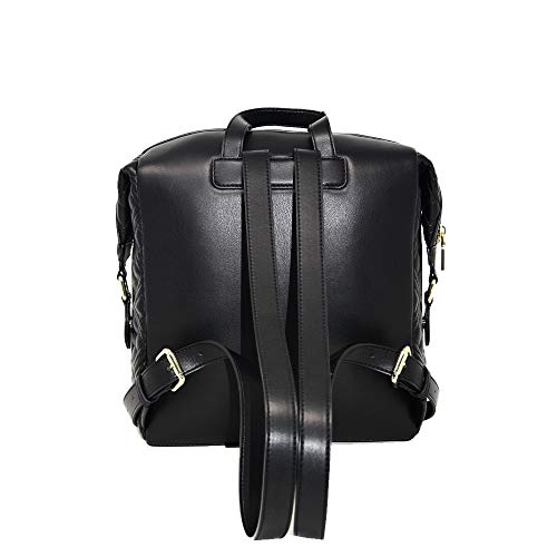 Zaino LOVE MOSCHINO con chiusura cerniera tessuto liscio con scritta  stampata grande love moschino con ciondolo a frange misur