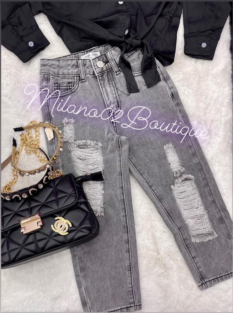 AB251 Jeans Loevia Strappo Lungo