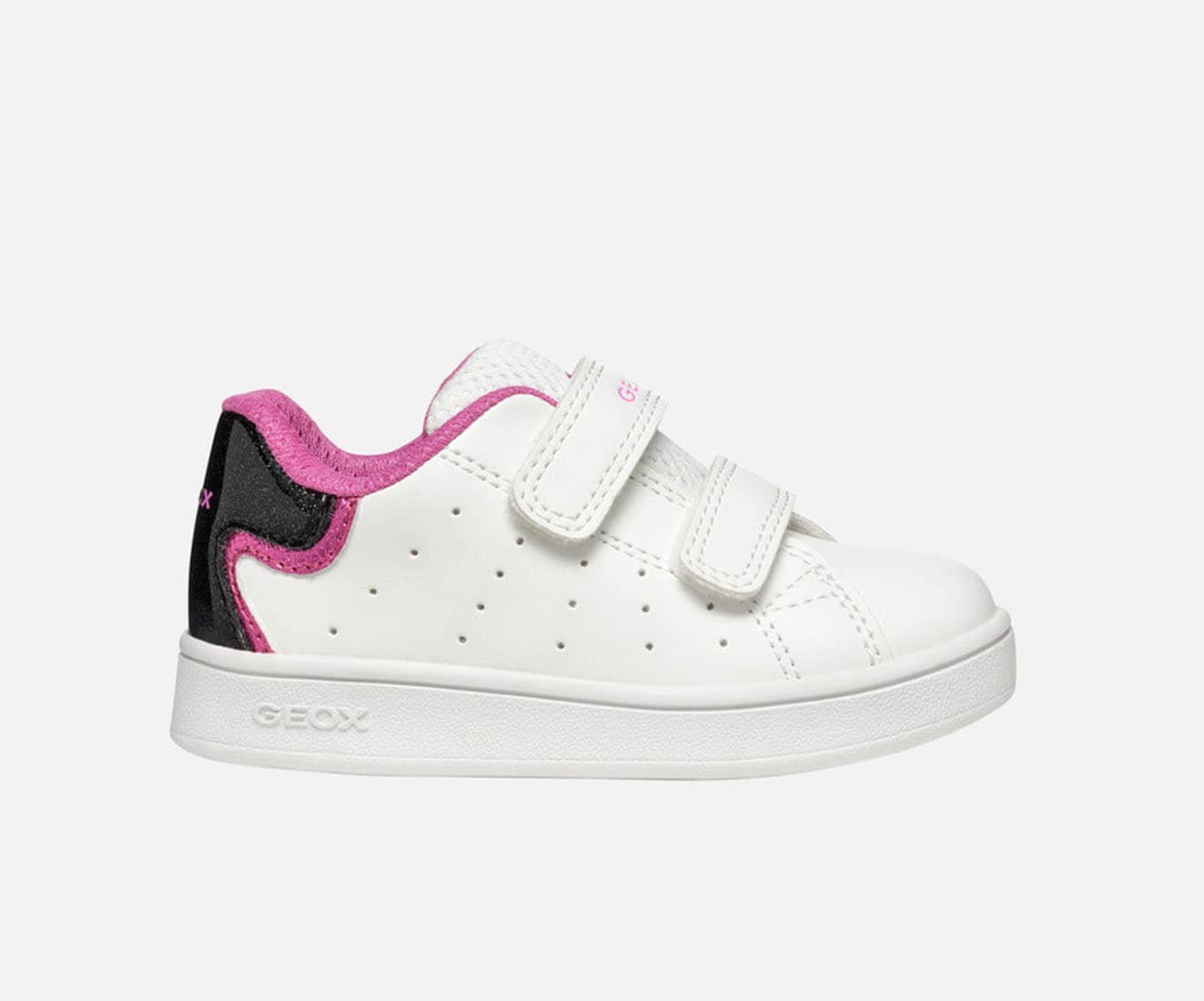 Geox scarpe da bambina primi passi con strappo sneakers bianche in