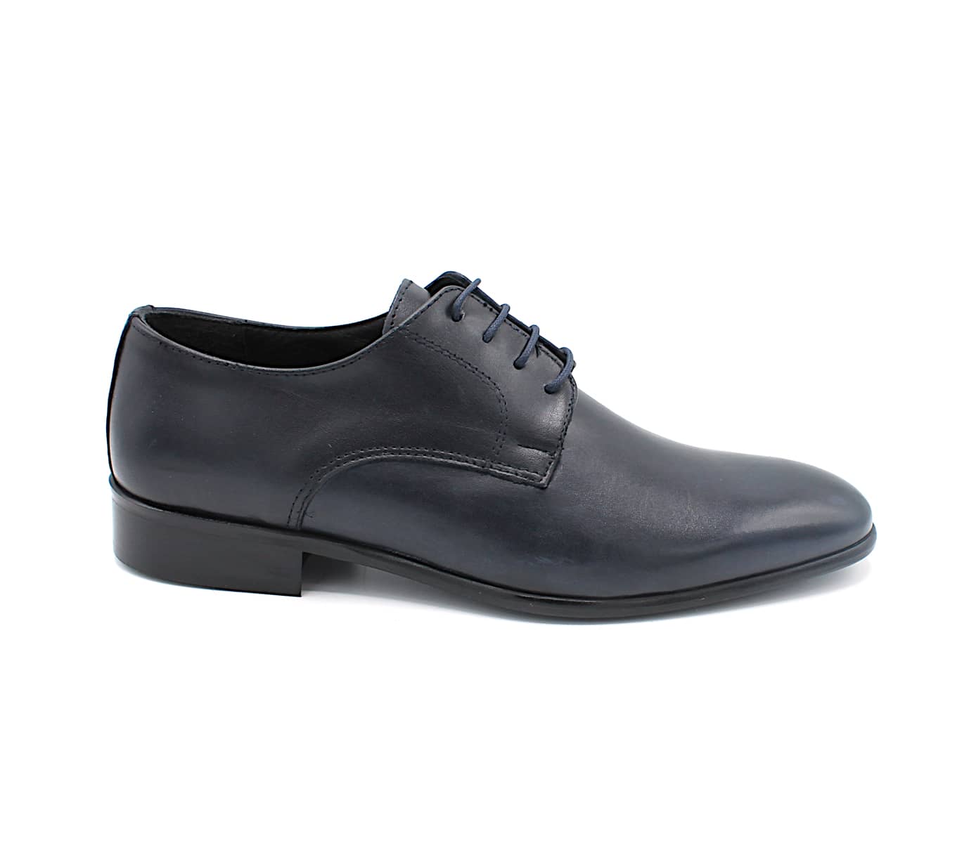 Scarpe da uomo in vera pelle blu eleganti cerimonia derby classiche  cerimonia