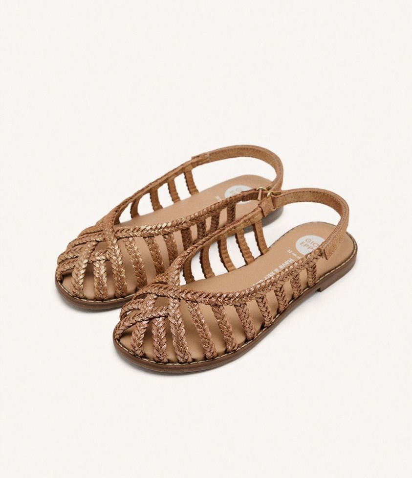 Gioseppo Simsbury Girls' Sandals Spider Leather Cage Low Shoes