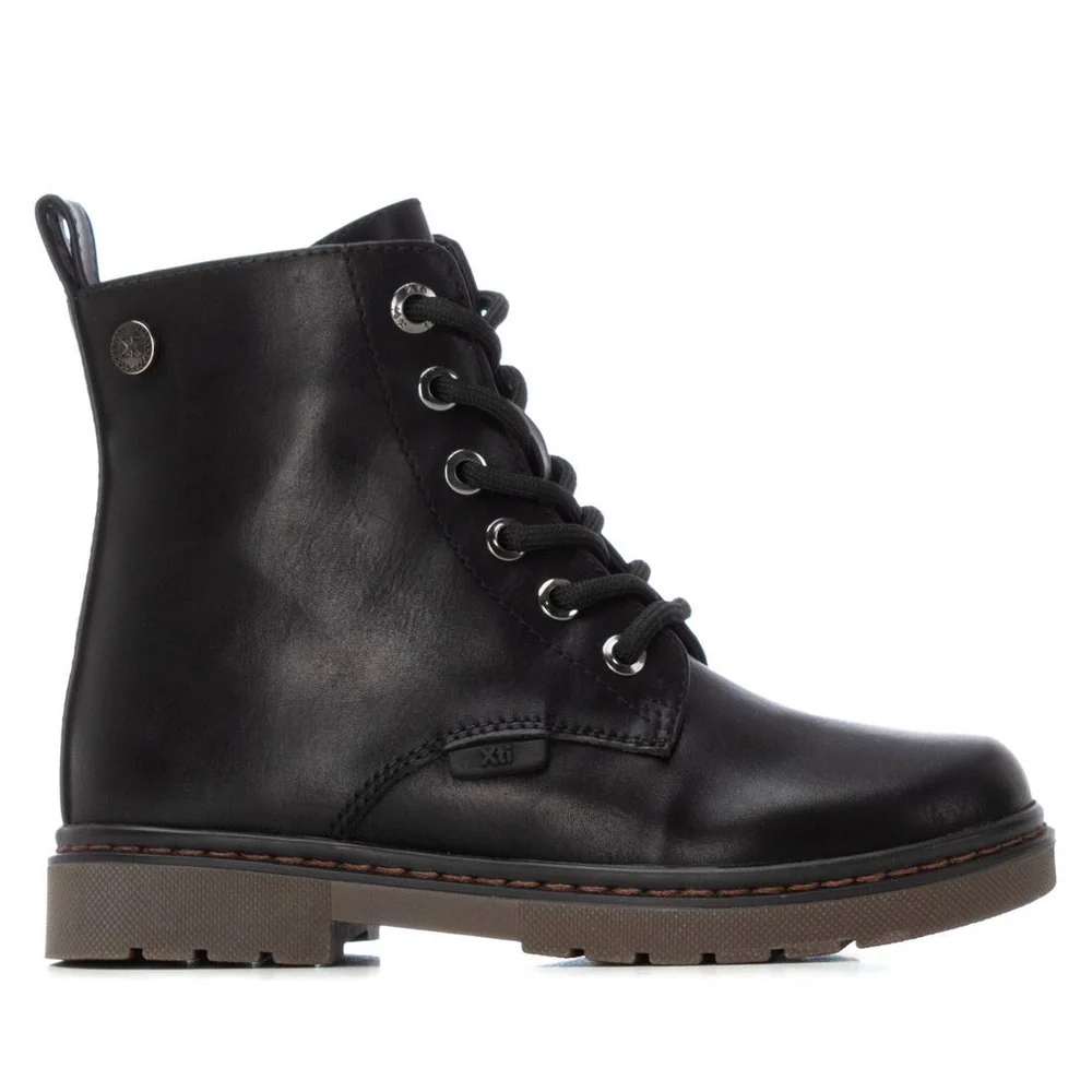 XTI children’s shoes ankle boots winter shoes black amphibious boots zipper