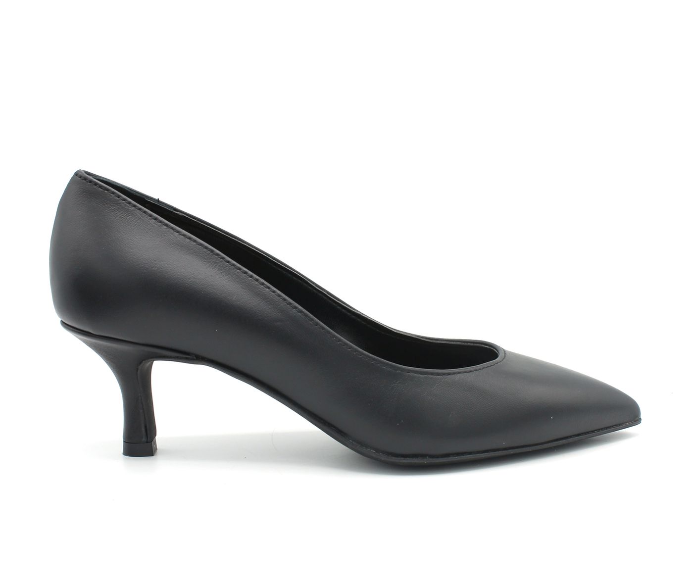 Hegon decolleté da donna scarpe eleganti in pelle nero cerimonia