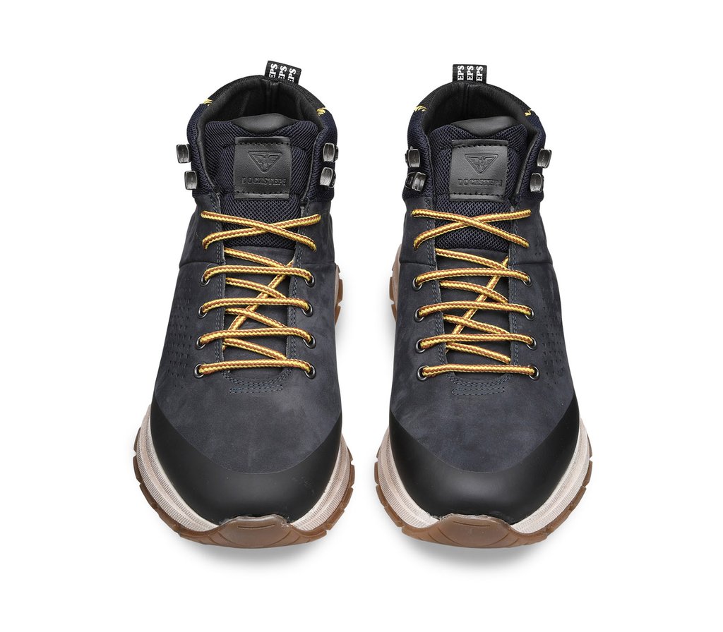Sneakers uomo bassa linea basic in vera pelle nera con fortino tono su tono  e lacci in tinta fondo in gomma bianco. uomo malu shoes - Stileo.it