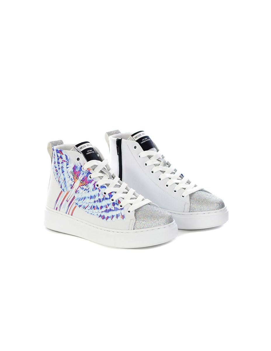 Brian Mills Sneakers Alte Con Decorazione Laterale