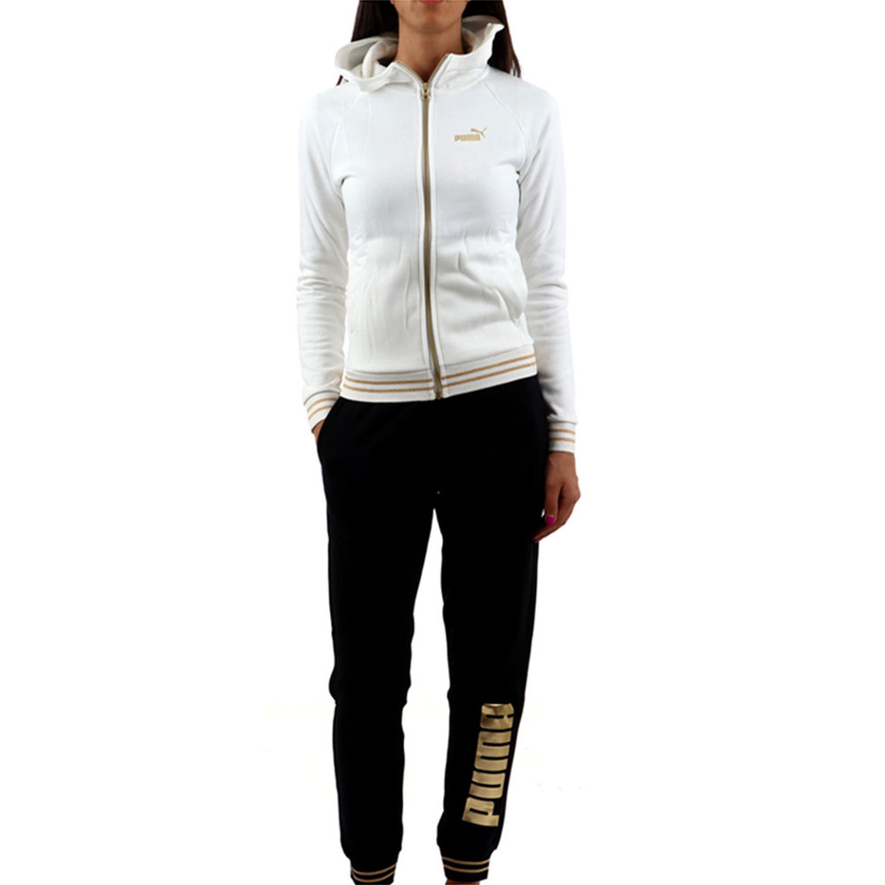 tuta puma bianca e nera