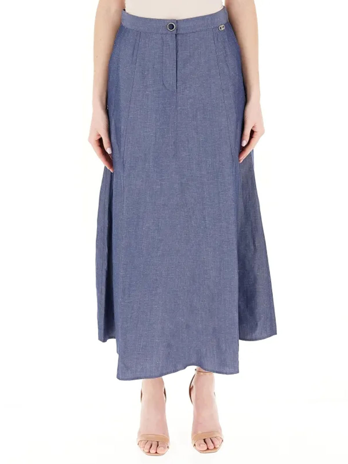 スカート LIU JO WA5353T4818 Skirts Linen blend skirt WA5353T4818 Liujo Linen Blend Skirt
