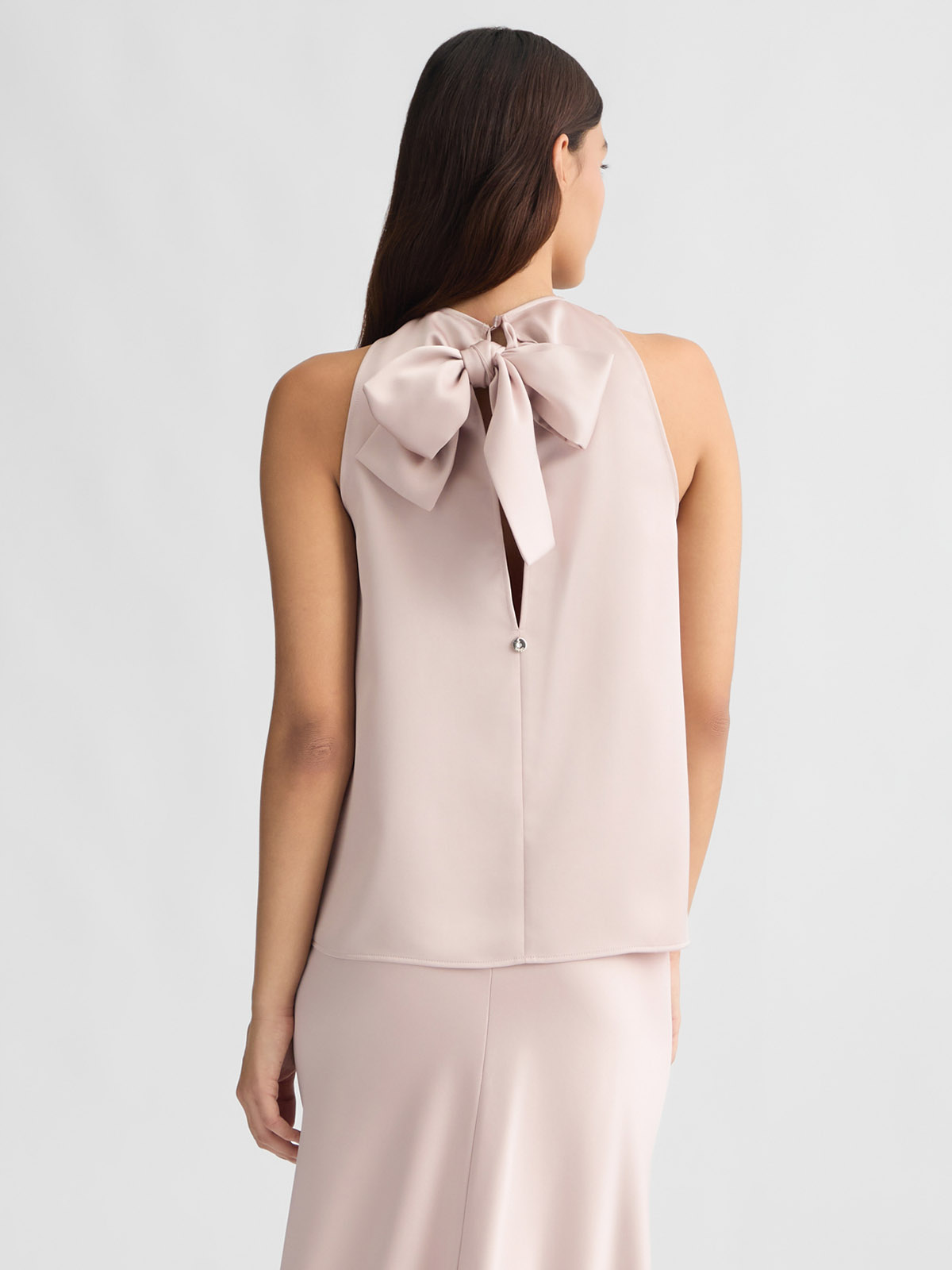 CA5277T2956 Liujo Light Pink Top With Bow