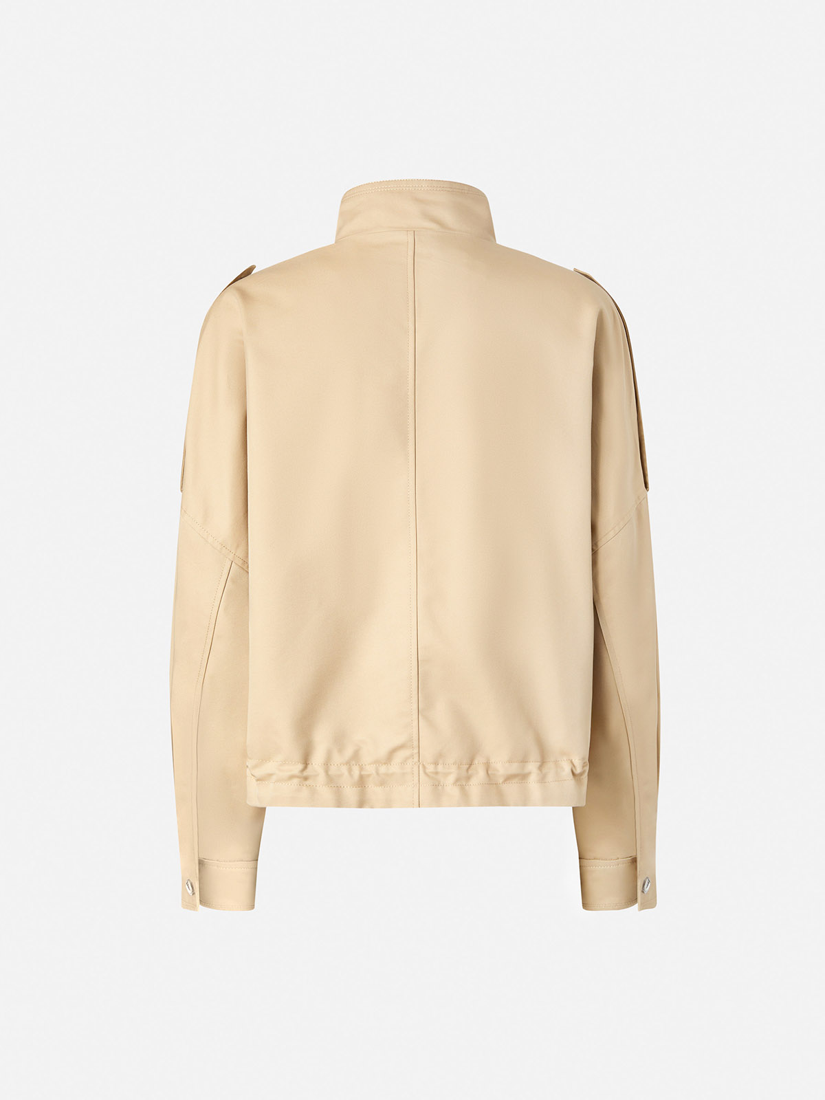 ジャケット PINKO Woman Jacket Beige 104682A1PR C65 Pinko Graffetta shiny nylon sleeveless jacket for women