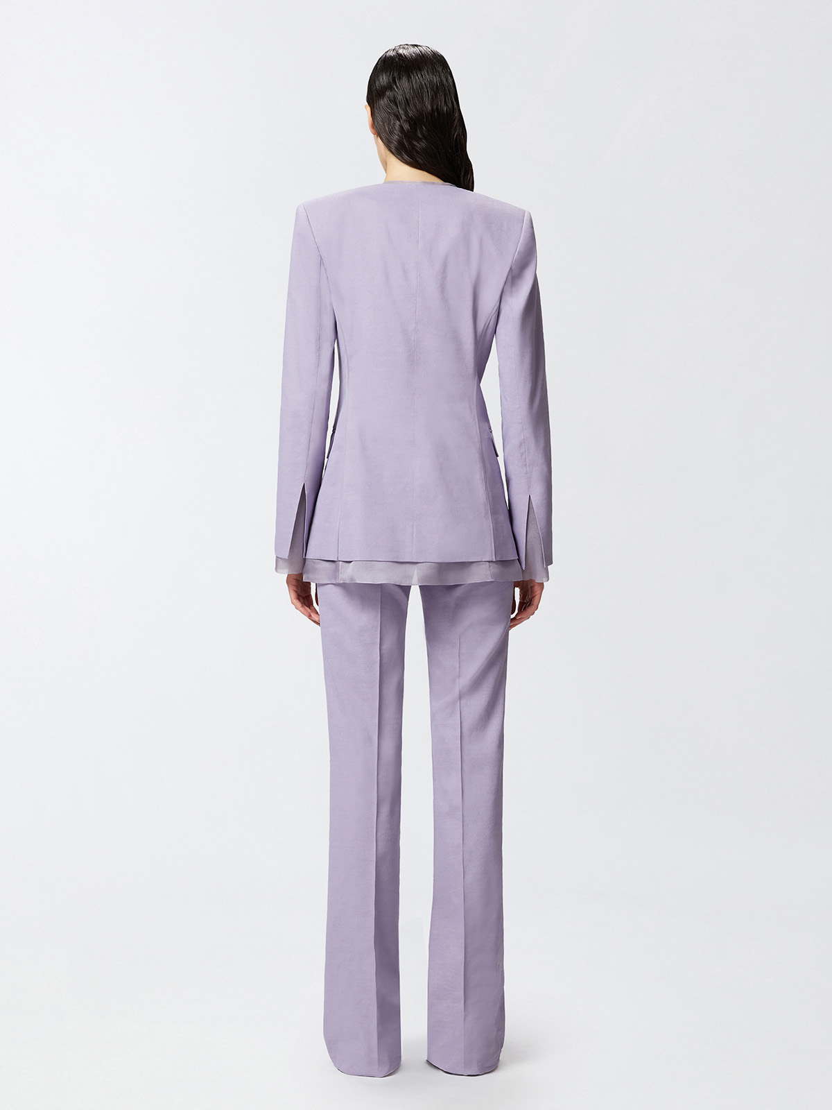 アウターその他 PINKO Woman Blazer Lilac 104674A2EE Y63 104674A2EE Pinko Gallina | Elegant Blazer In Linen And Silk