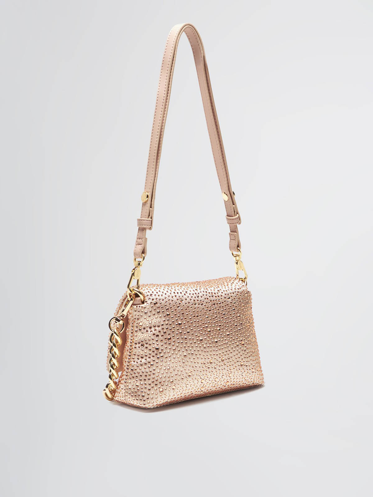 ショルダーバッグ・ポシェット LIU JO Women Shoulder Bags AA5269T0374 22222 Silver AA5269T0374 Liujo Lapuffy Bag With Rhinestones