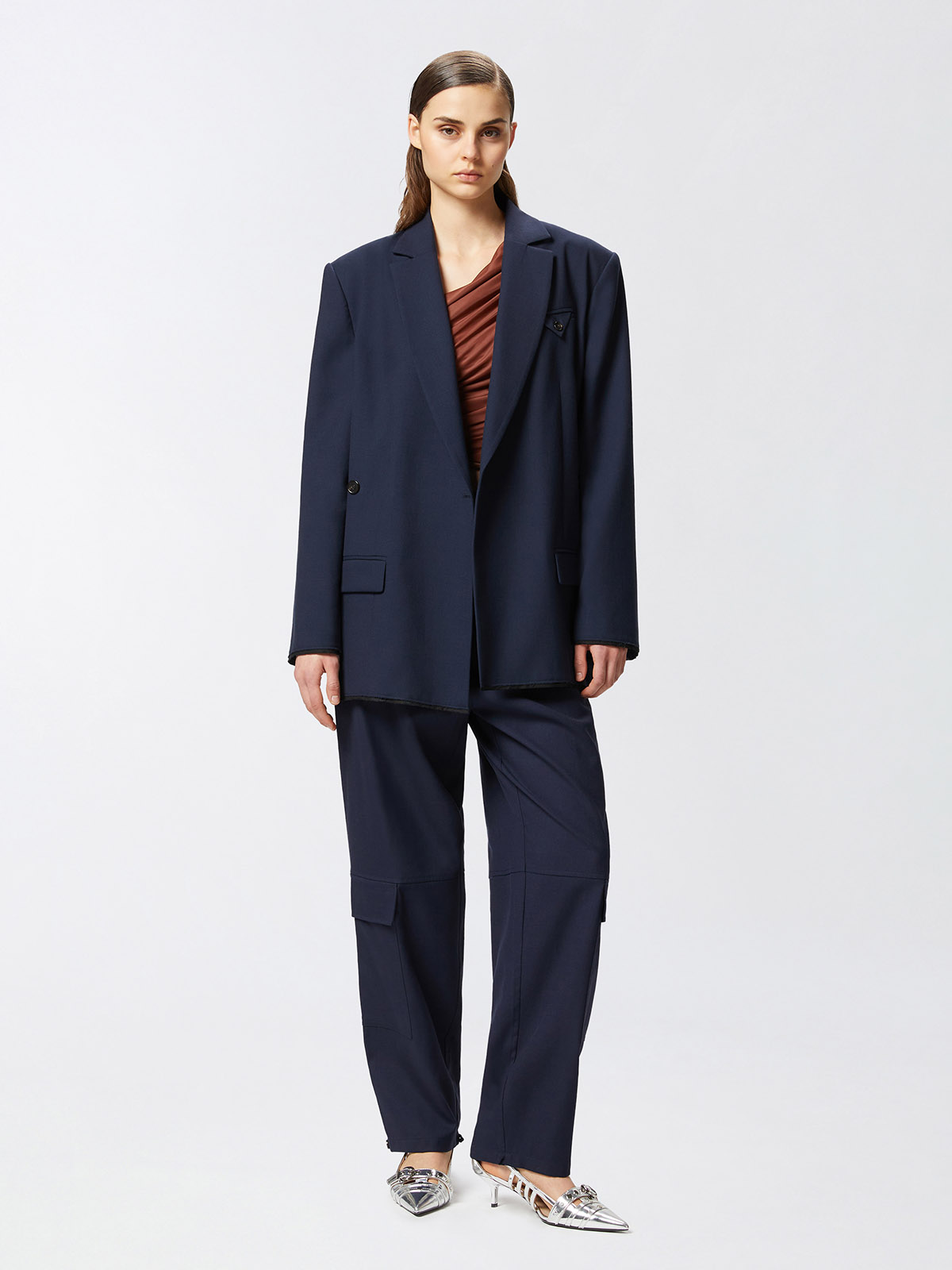パンツ Pinko PIOVE CARGO PANTS WITH BELT 104701A2BQ Pinko Piove | Cargo Pants With Matching Belt