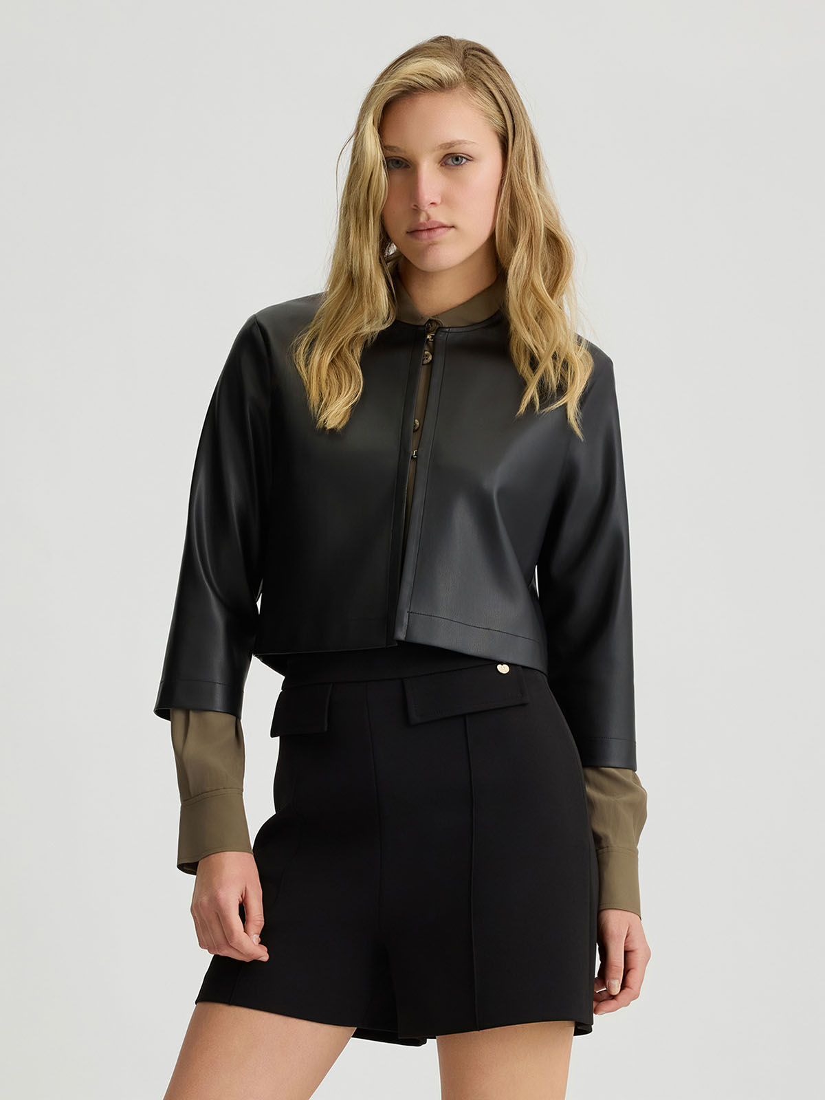 ジャケット LIU JO Woman Jacket Beige CA5393E0624 X0650 LIU JO: women's jacket - Quartz | Liu Jo jacket CA5393E0624