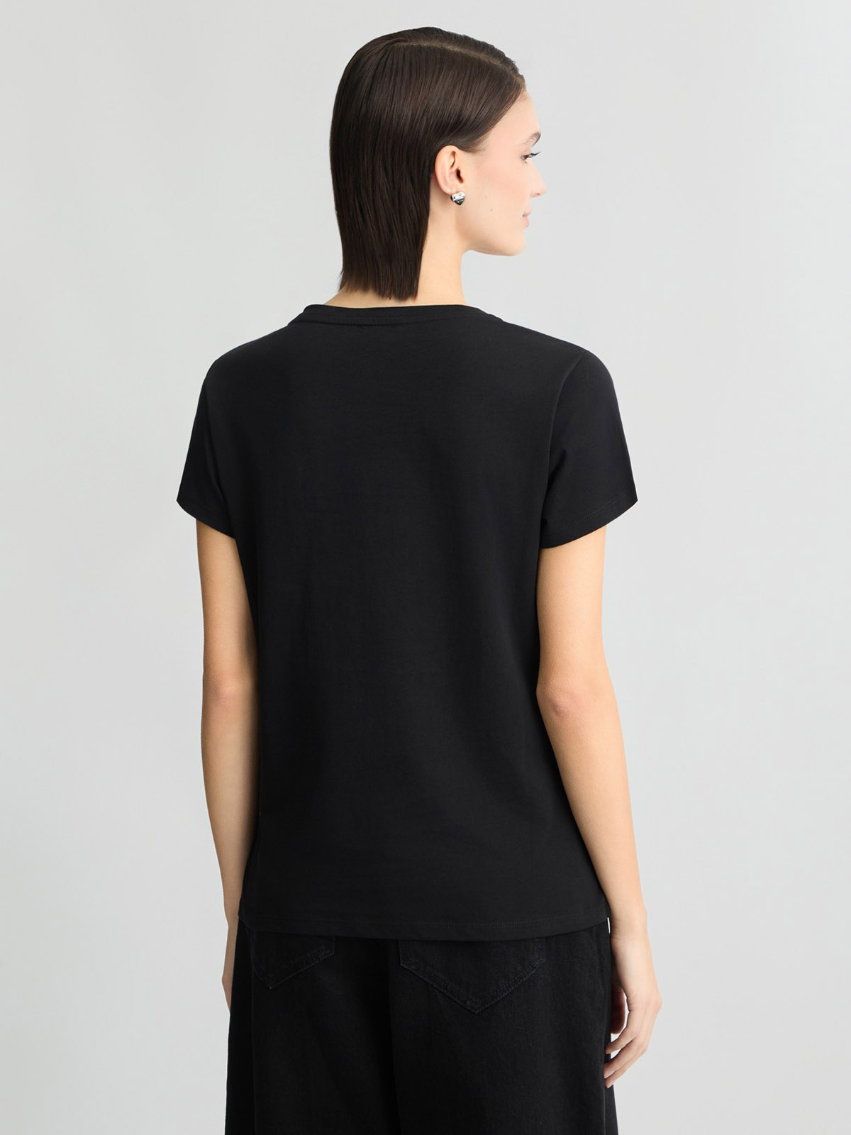 Tシャツ・カットソー LIU JO Woman T-Shirt Black WF4224J6308 22222 T-shirt donna maniche corte LIU-JO WF4224J6308 22222 - New