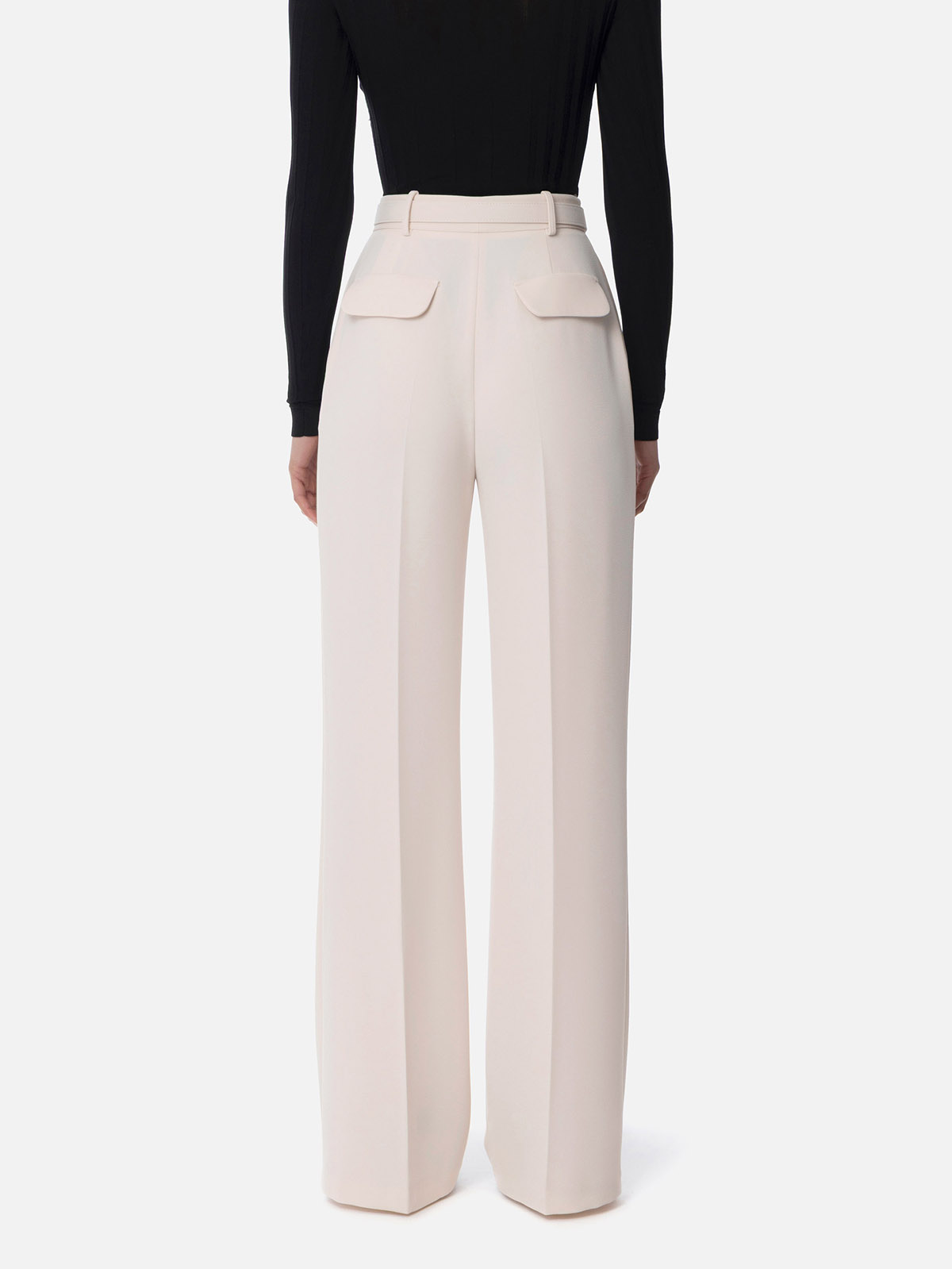 パンツ ELISABETTA FRANCHI LIGHT CREPES PANTS WITH PINCES LIGHT CREPES PANTS WITH PINCES PA12556E2/EA4 | Bruna Rosso