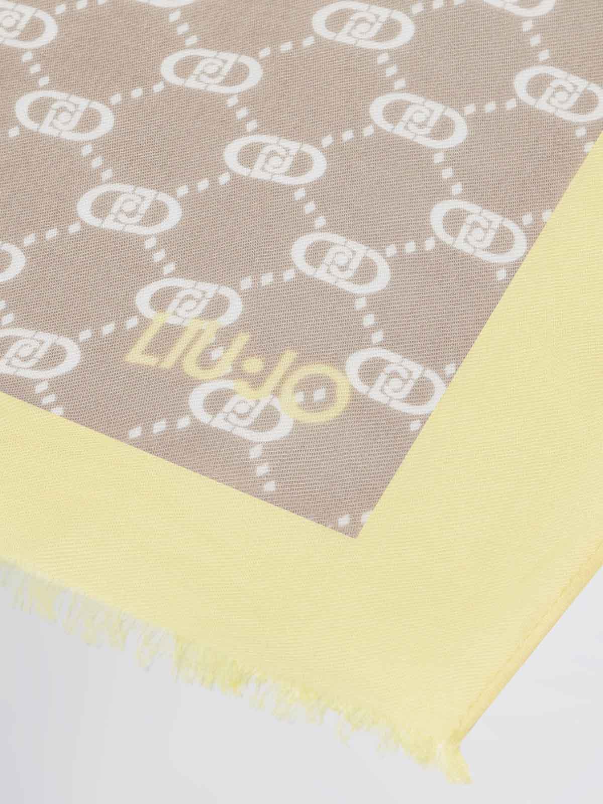 Stola Liu Jo Nera In Modal - 90x180 Cm, Con Motivi Geometrici E Frange - Foto 3