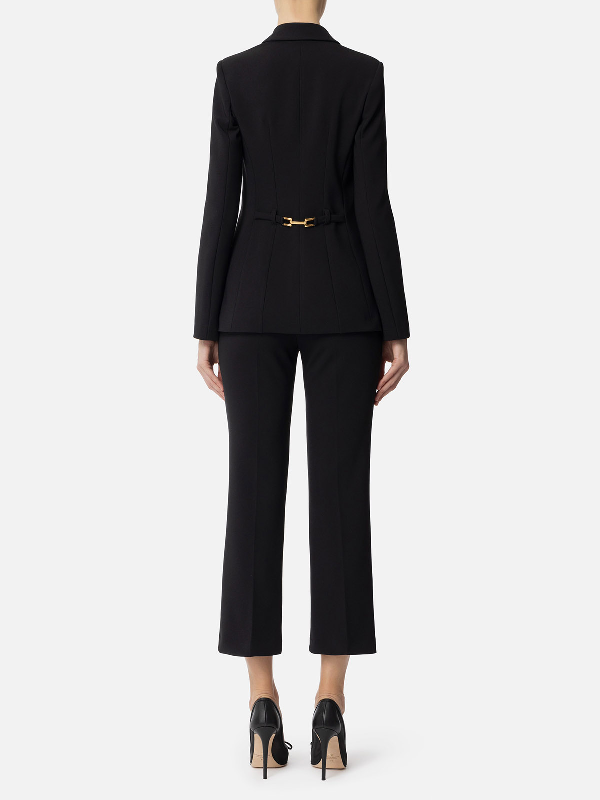 ジャケット ELISABETTA FRANCHI Women Outer TP00151E2 Black Suit TP00151E2