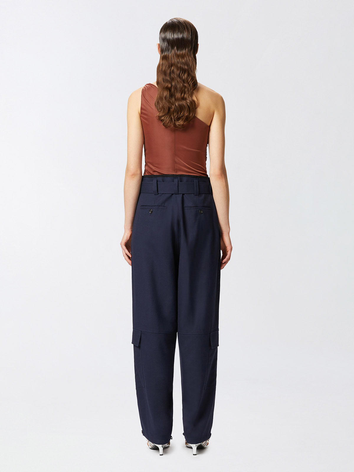 パンツ Pinko PIOVE CARGO PANTS WITH BELT 104701A2BQ Pinko Piove | Cargo Pants With Matching Belt