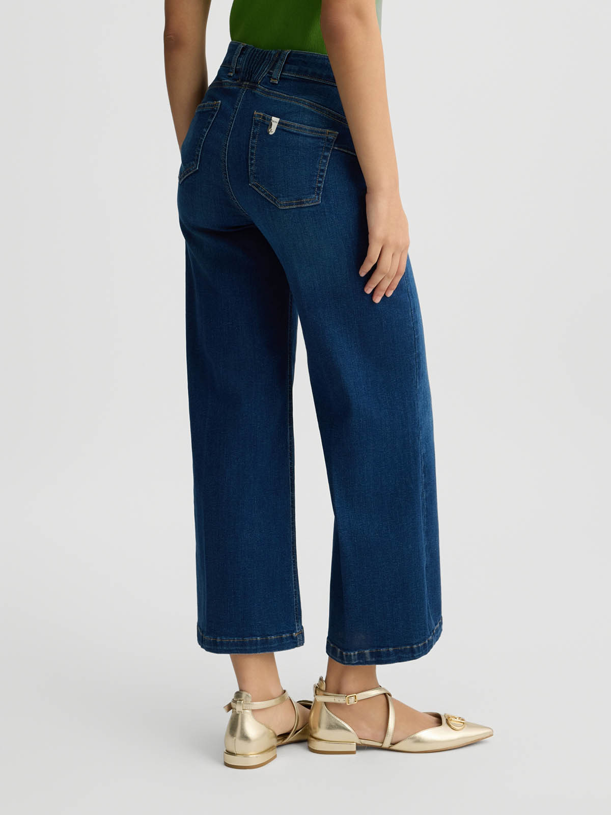 UA5060DS015 Liujo Jeans Cropped Blu Scuro