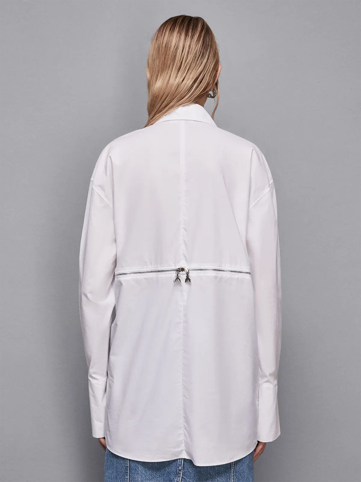 8C0737 AH74 Patrizia Pepe Camicia Over Con Zip