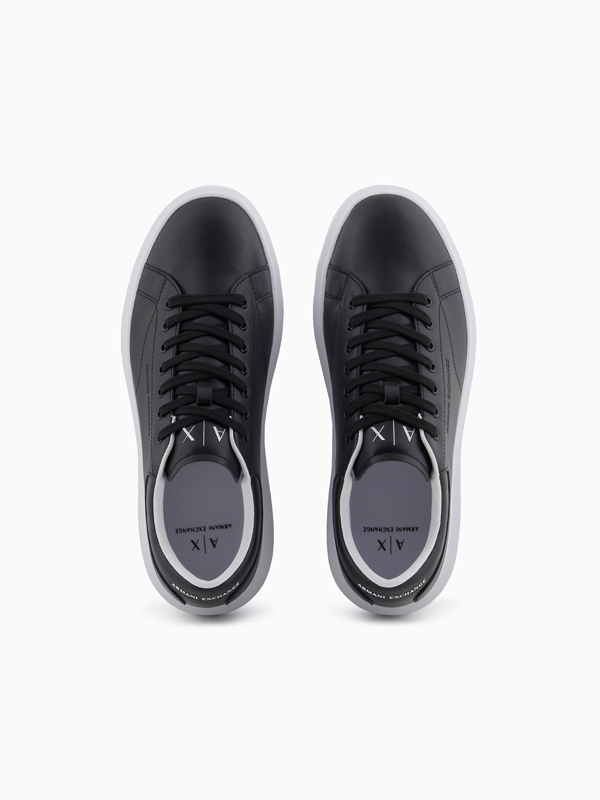 スニーカー ARMANI EXCHANGE Men Sneakers Black XUX123XV534 00002 XUX123XV534 Armani Exchange Sneakers In Action Leather