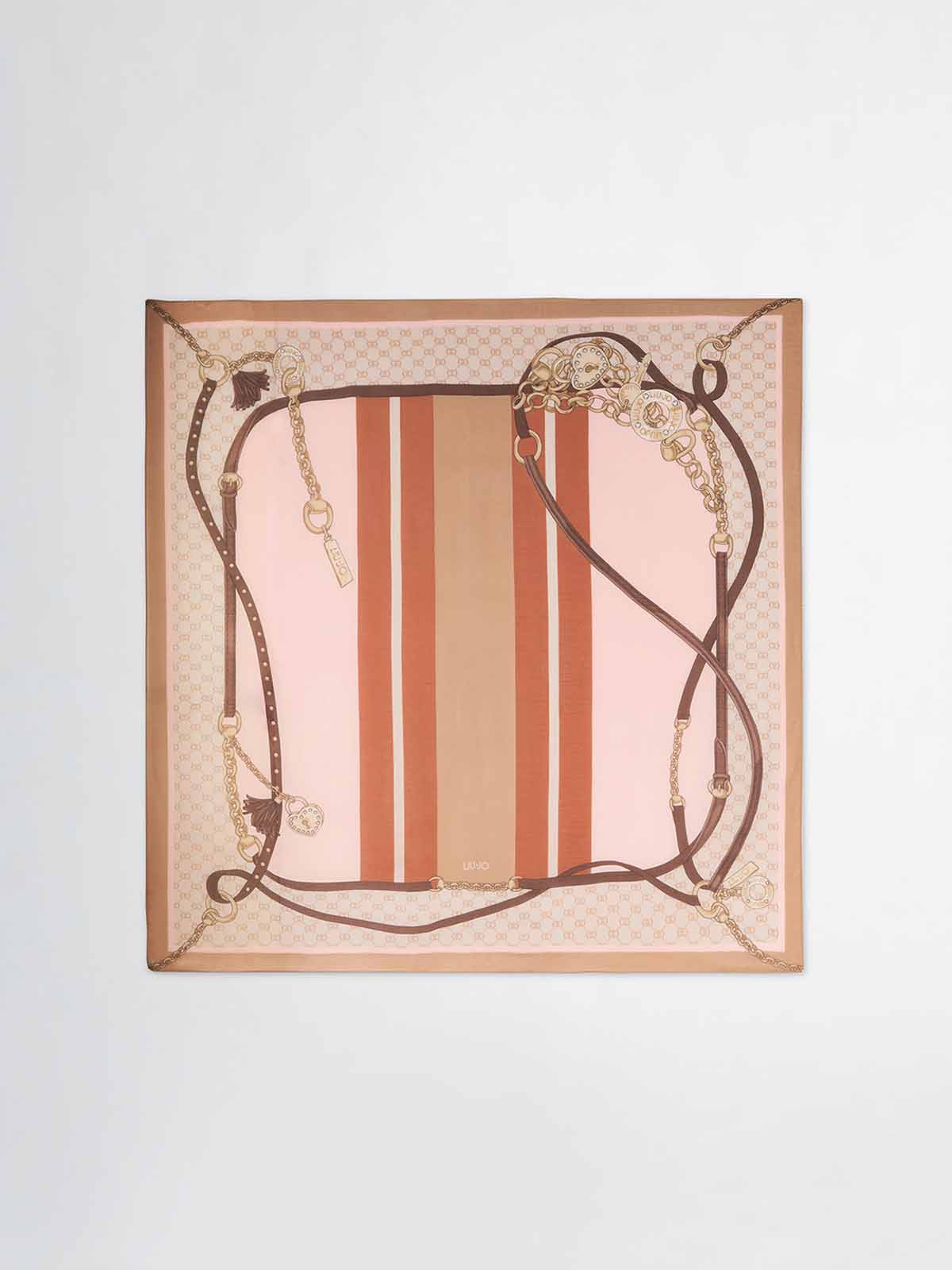 スカーフ LIU JO Woman Scarf Natural 2A5053T0300 00005 2A5053T0300 Liujo Printed Scarf