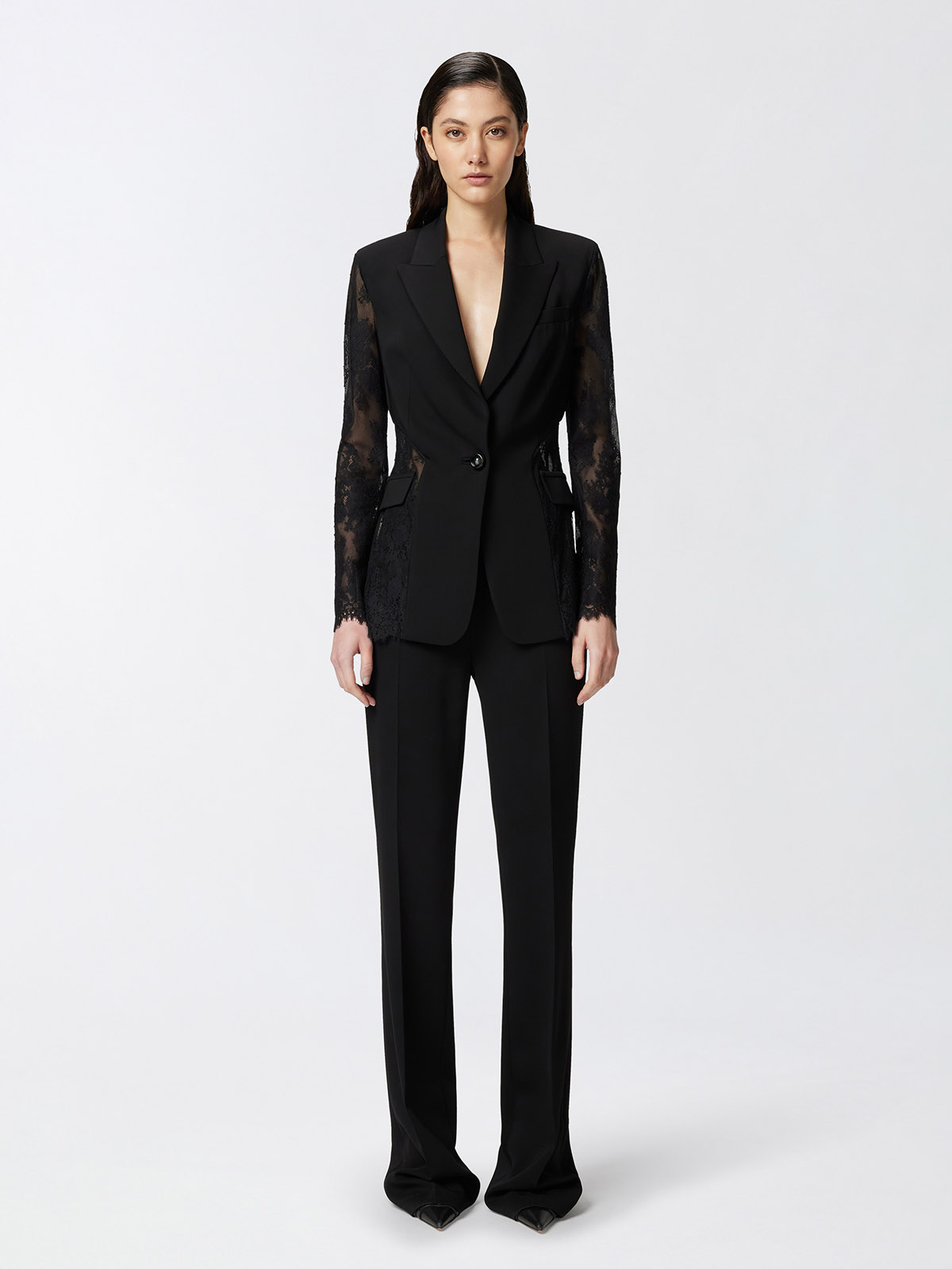 パンツ PINKO Woman Pants Black 104690A0IM Z99 104690A0IM Pinko Pollo | Elegant Flared Linen Trousers