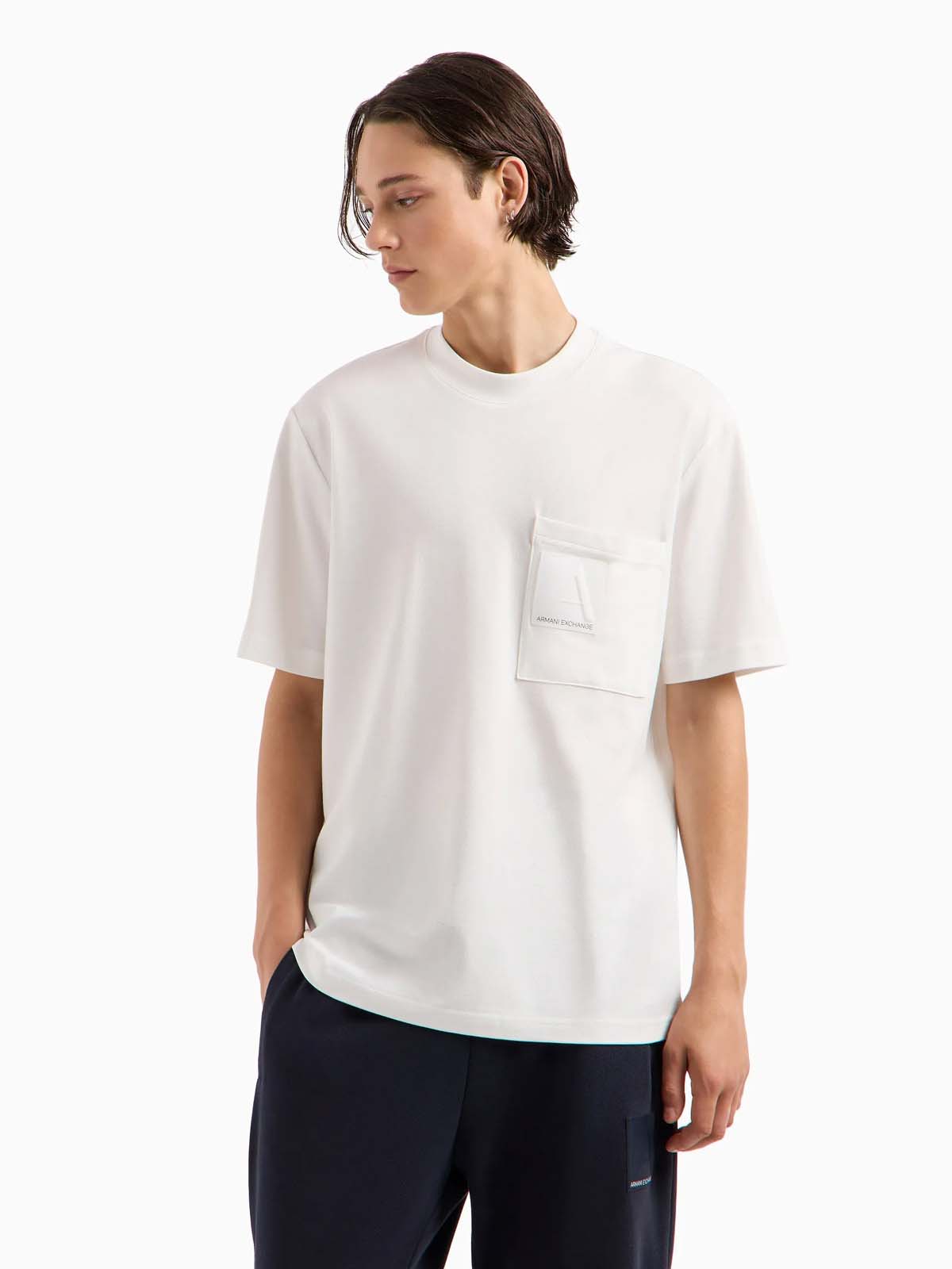 Tシャツ・カットソー NEW  Armani Exchange  6LZTFG-ZJBVZ White 1707409174_99e863231783127cc2e