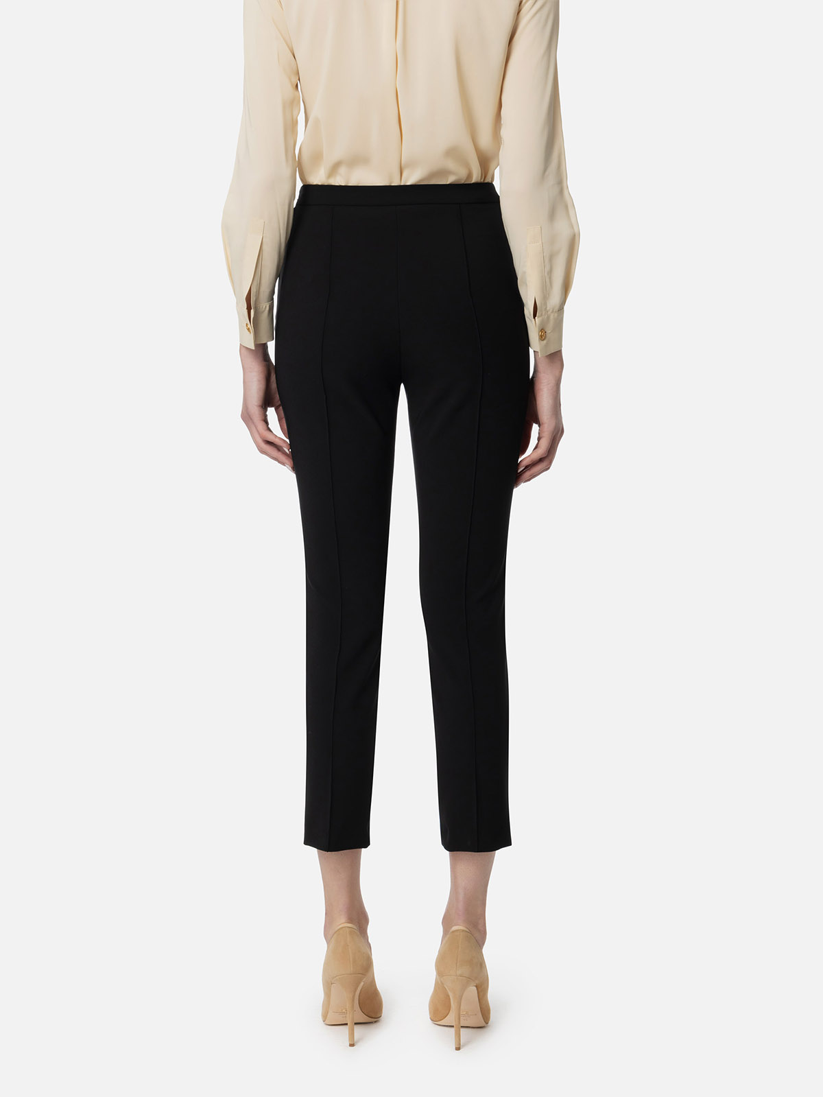 PA02346E2 Elisabetta Franchi Straight trousers in technical