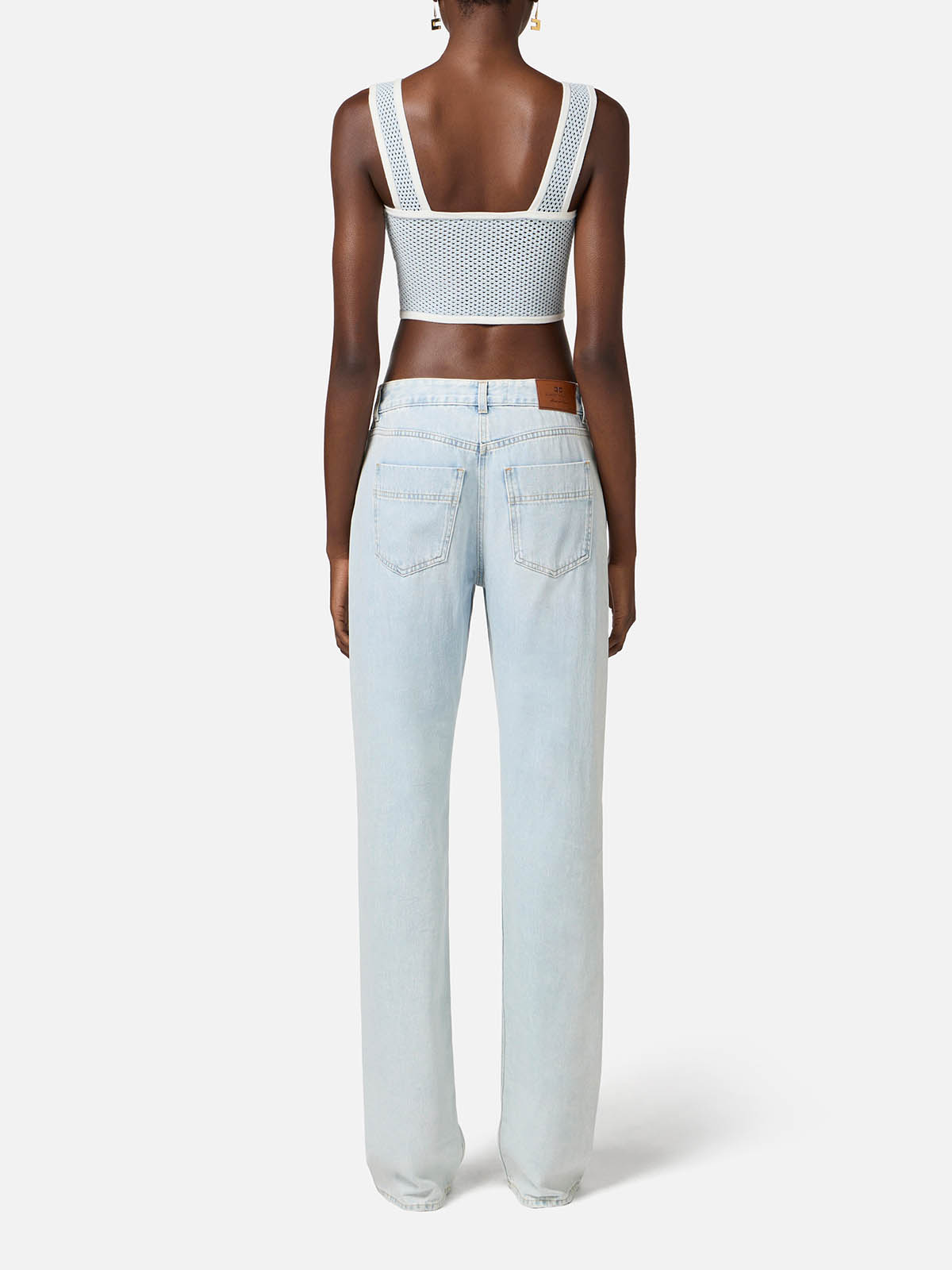 【25SS】 ELISABETTA FRANCHI ロゴディテール Palazzo ジーンズ 25SS】 ELISABETTA FRANCHI ロゴディテール Palazzo ジーンズ