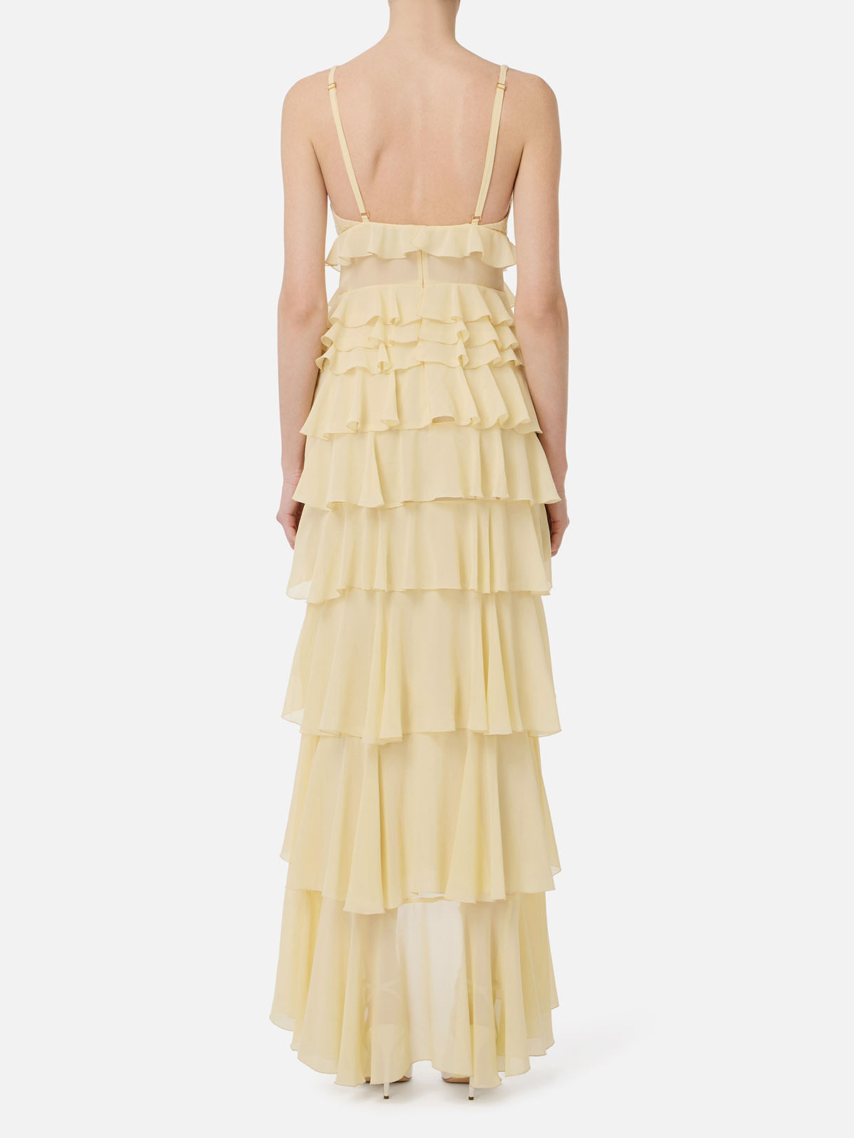 ワンピース ELISABETTA FRANCHI RUFFLED DRESS Elisabetta Franchi Ruffled mini dress - Red - Women