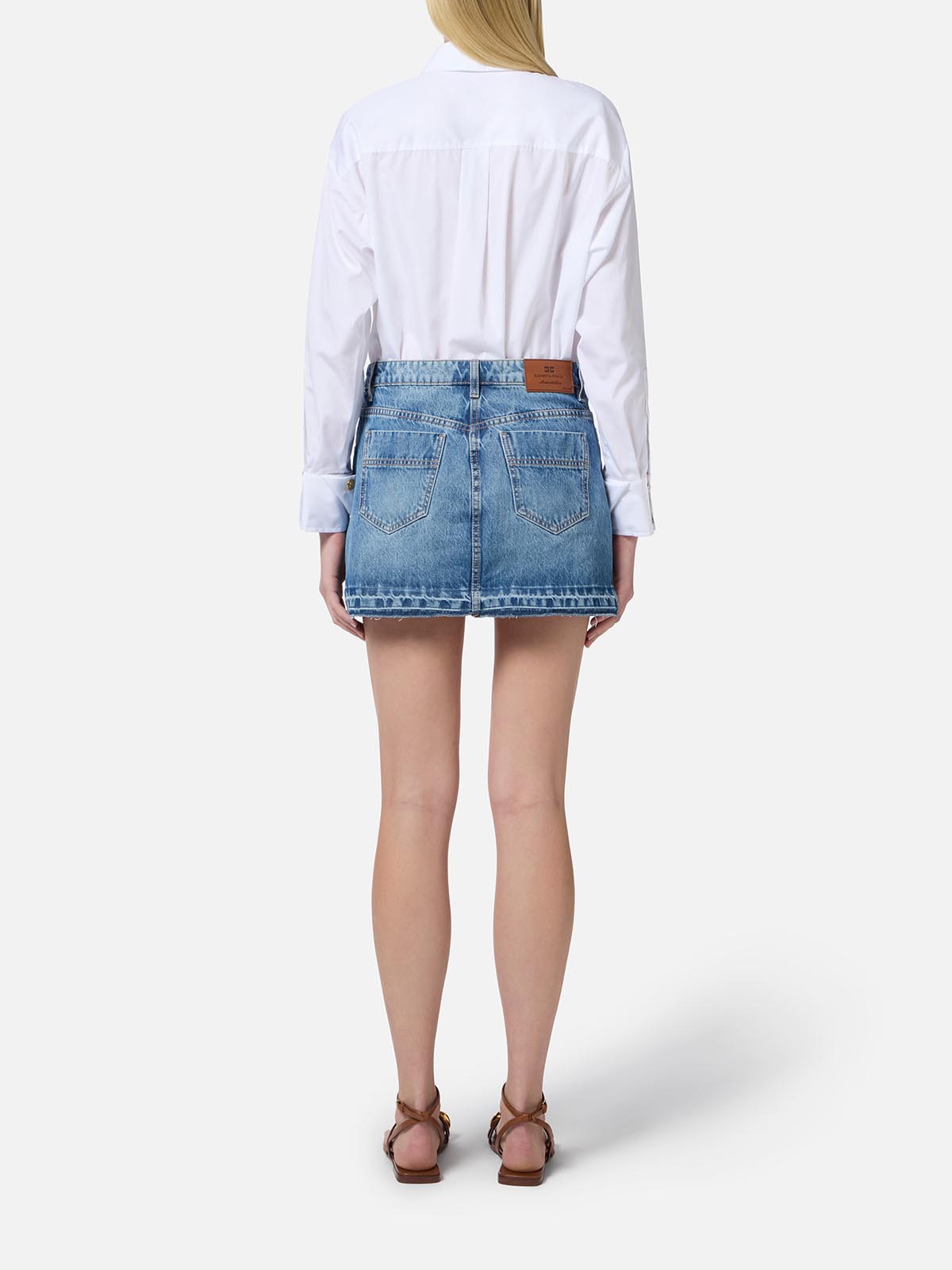 Tシャツ・カットソー ELISABETTA FRANCHI FW25 Cropped shirt (CA09756E2 110) Cropped Shirts | Elisabetta Franchi