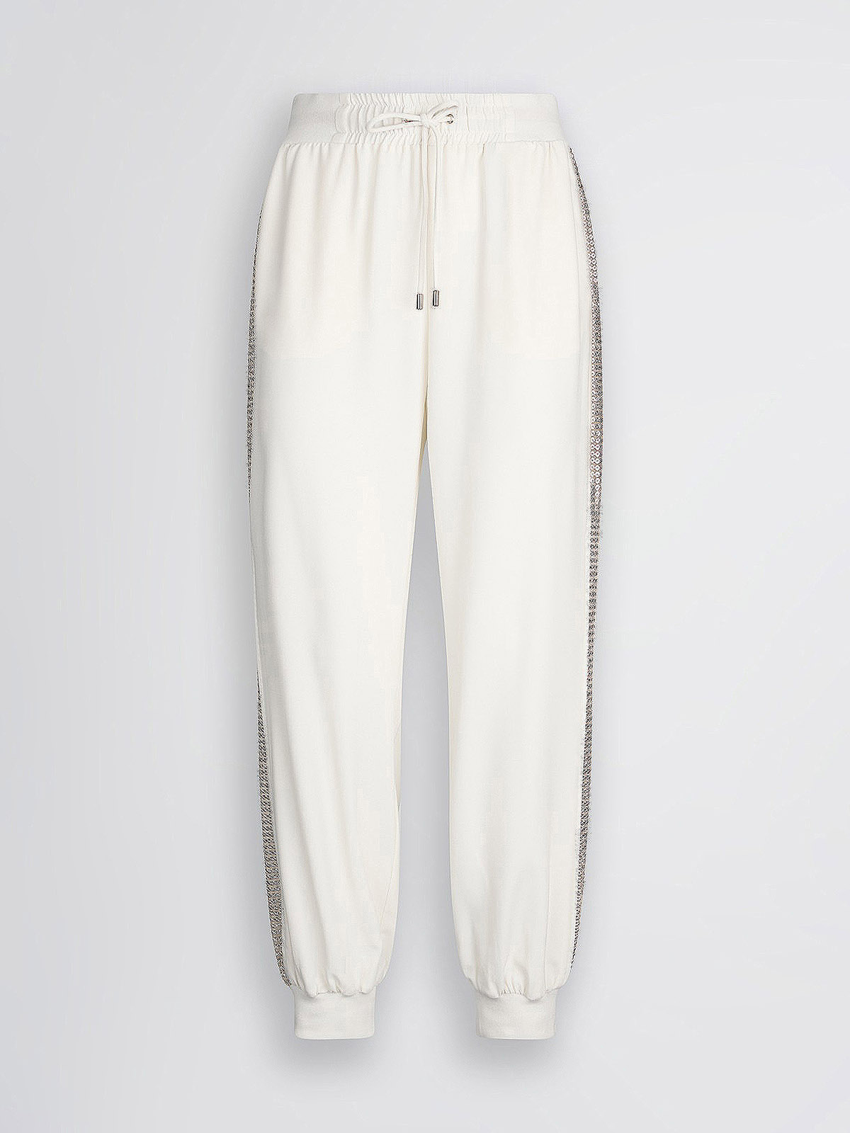 パンツ LIU JO Woman Pants Beige TA5264TS423 M9185 TA5264TS423 Liujo Jogging Pants With Sequins