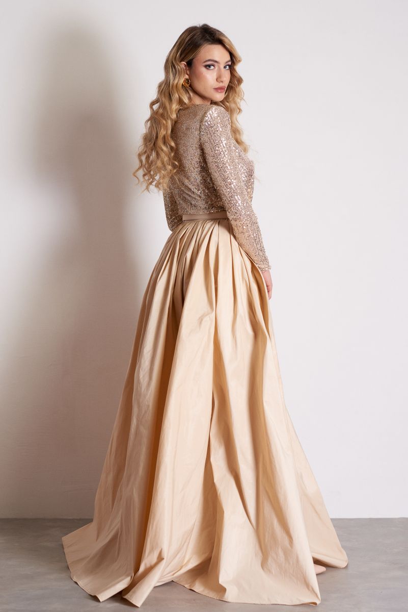 Elisabetta Franchi Abito con body in paillettes bg00111e2 | Masi Boutique