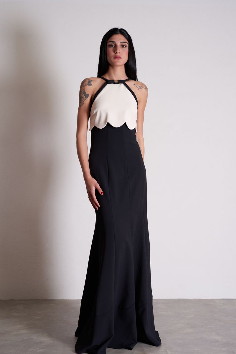 Elisabetta Franchi abito a sirena bicolor ab13311e2 | Masi Boutique