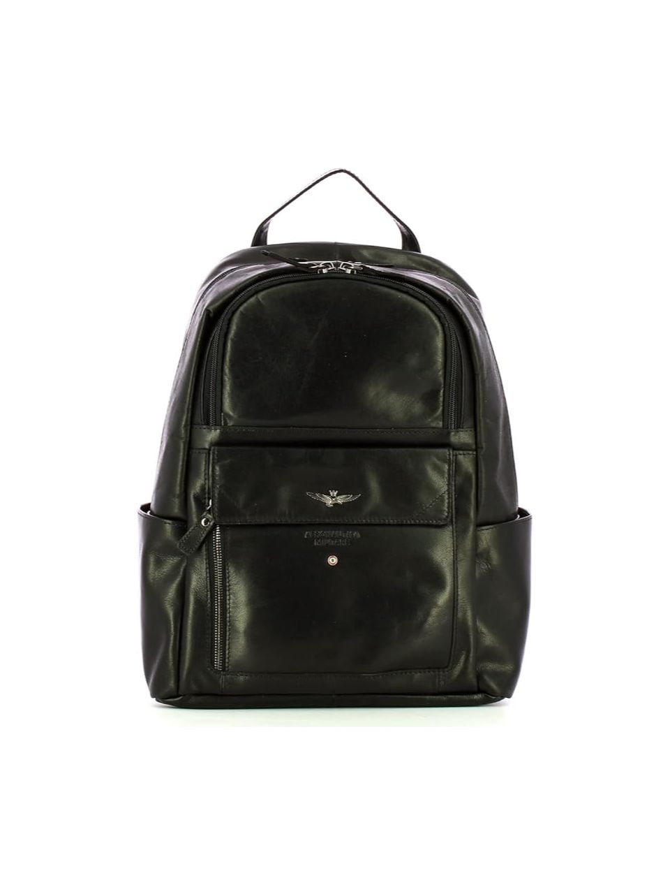 Leather backpack -AIR FORCE-AM-35-, comfortable and practical with zi closure…