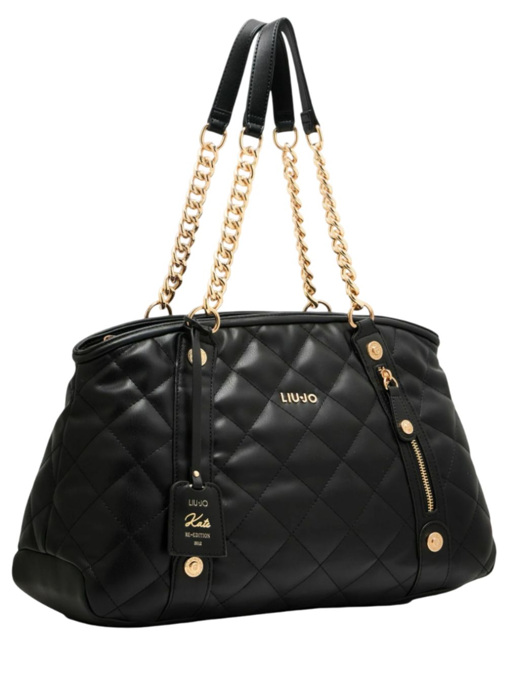 BORSA LIU JO AA5132 E0015Borsa shopping in tessuto matelassè e manico a cate... - Imagen 3 de 11
