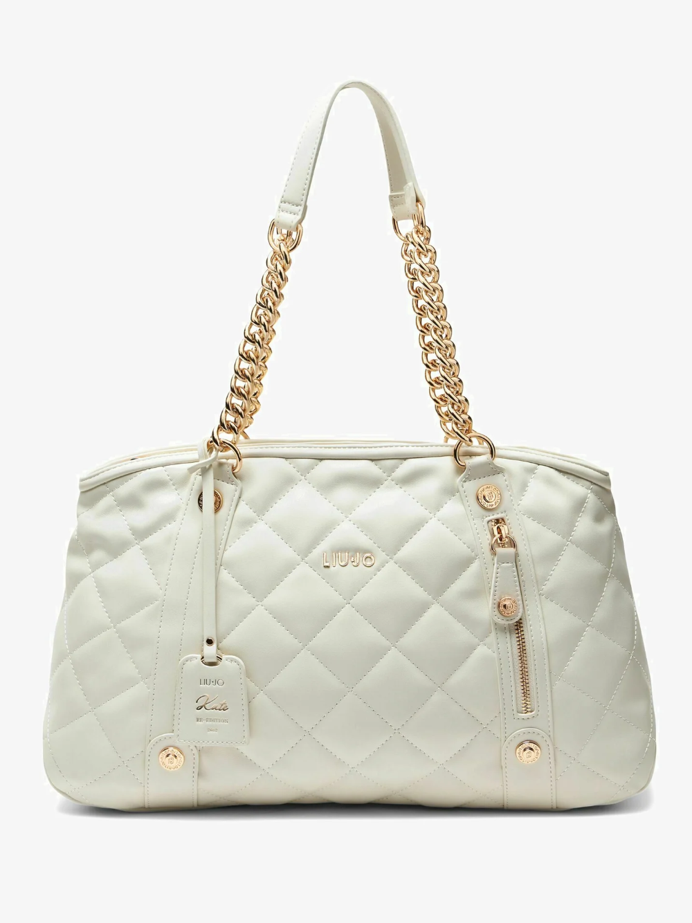 BORSA LIU JO AA5132 E0015Borsa shopping in tessuto matelassè e manico a cate... - Imagen 7 de 11