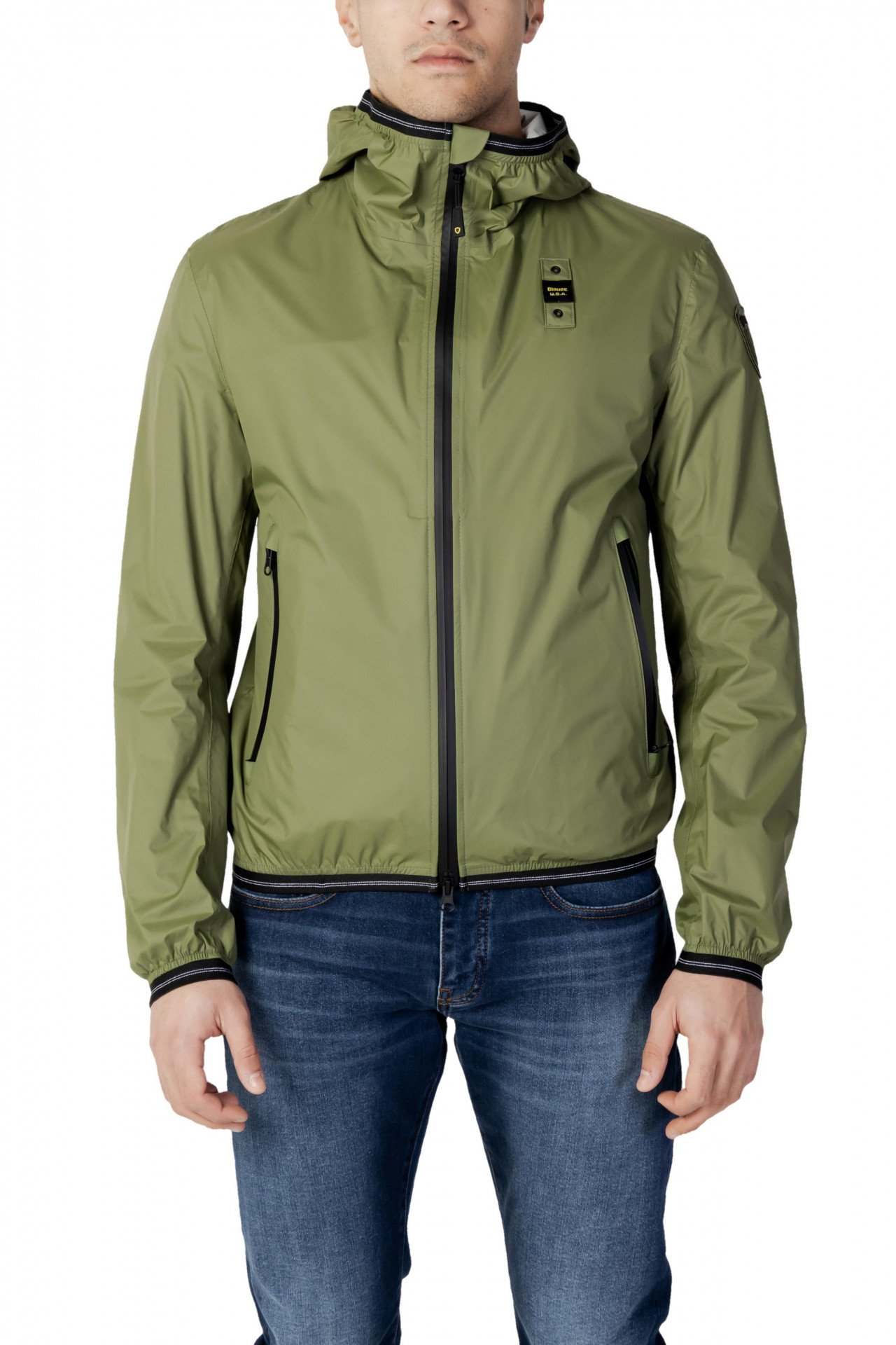 Blauer Giubbino Estivo Farrin Verde Militare Uomo 2025 Giacche Uomo Verde Pol... - Imagen 2 de 3