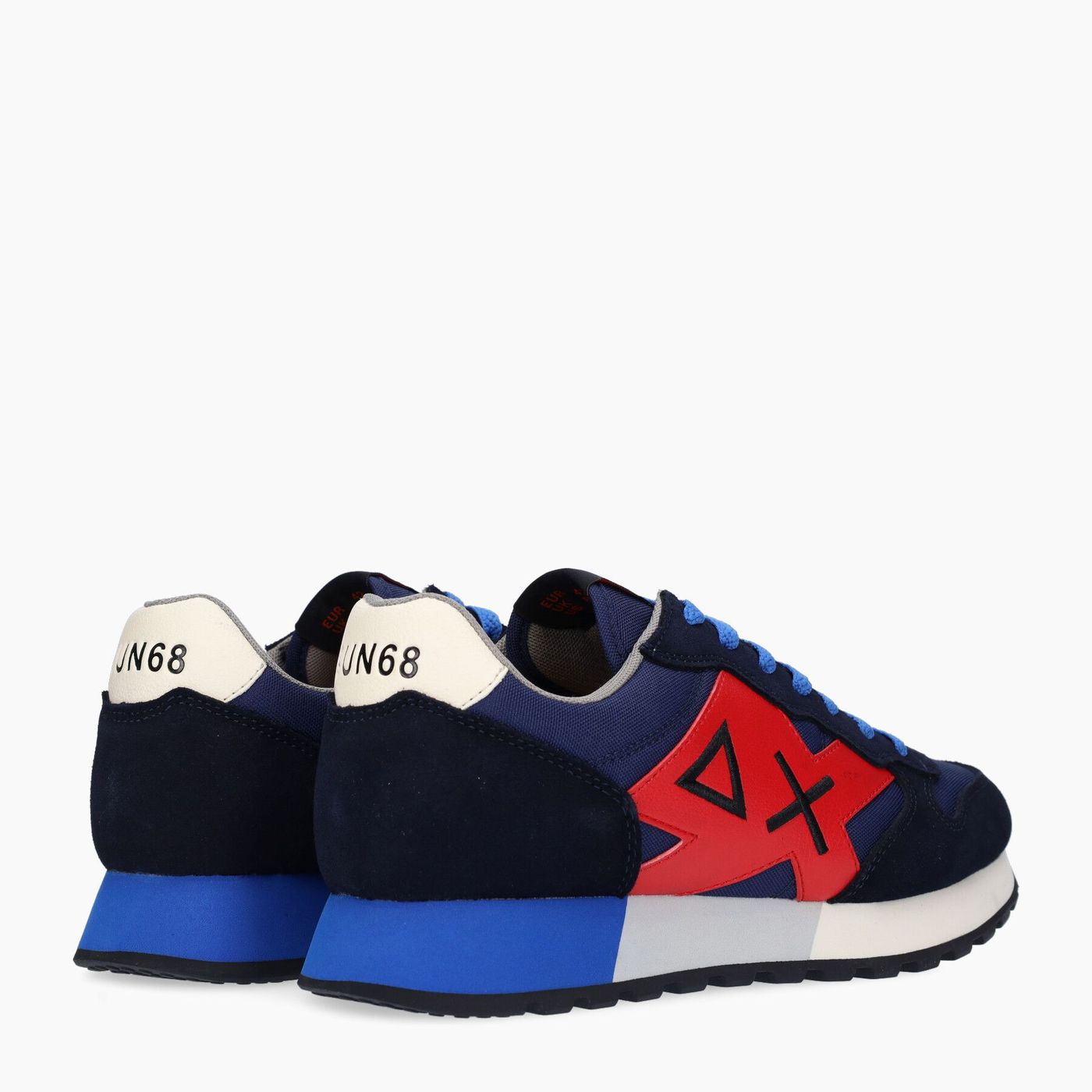Sun68 AX Jaki Solid Blu Rosso Scarpe Uomo Blu Nylon 2023 - Imagen 3 de 7