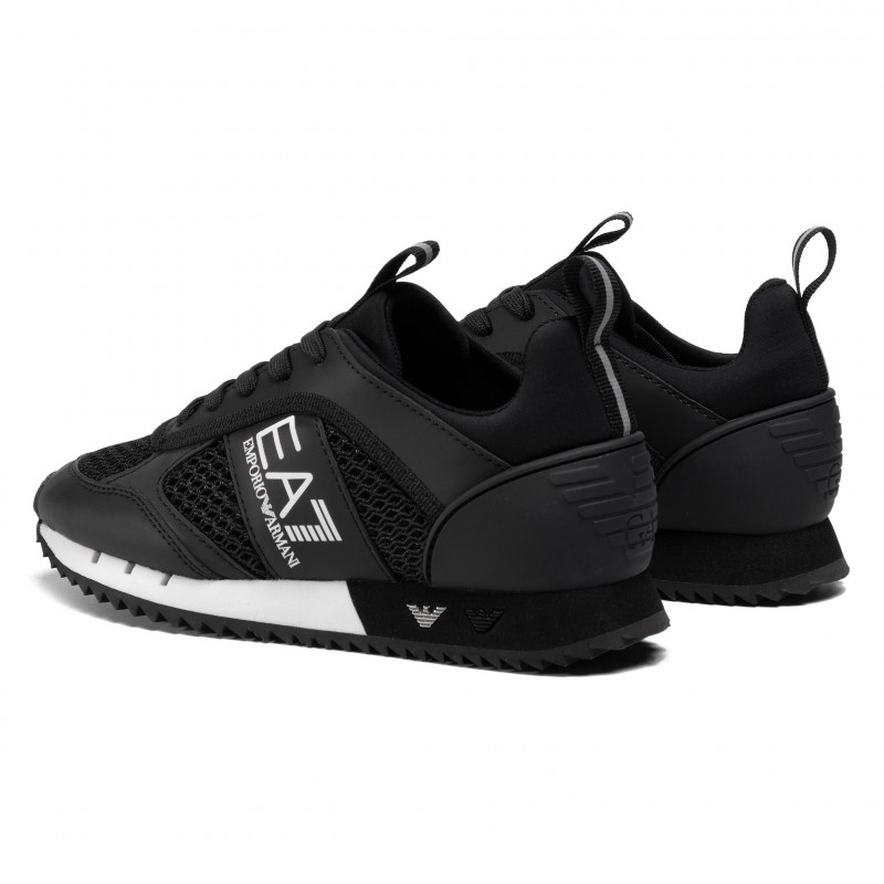 EA7 Classica Lacci Lifestyle Nera Bianca Scarpe Unisex adulto Nero 2022 - Imagen 5 de 7