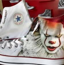 Converse All Star Personalizzata IT Pagliacco il film Scarpe Unisex adulto Ne... - Foto 3 di 3
