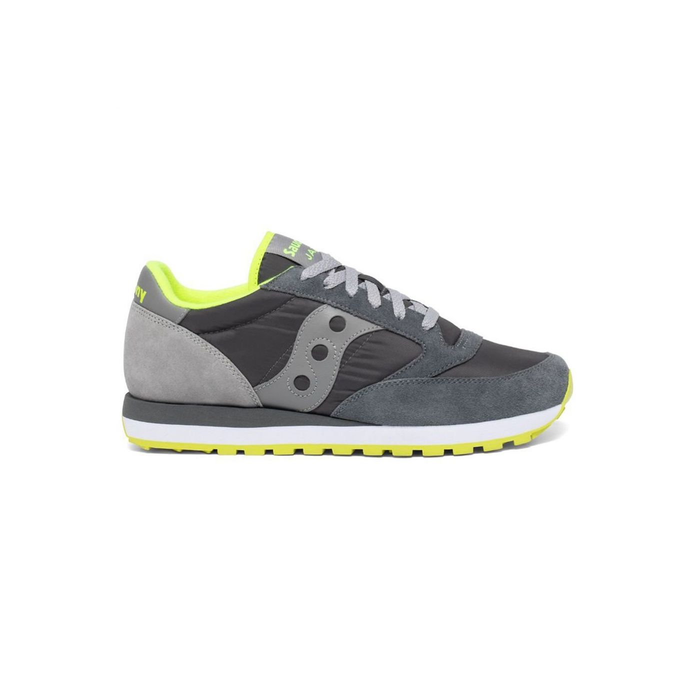 Saucony Jazz Original Pavement Grigio Giallo Fluo Scarpe Uomo Grigio 2023 - Imagen 2 de 7