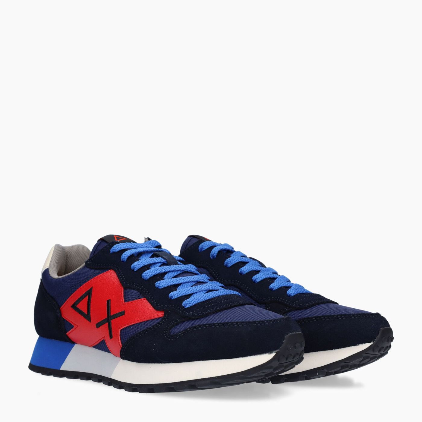 Sun68 AX Jaki Solid Blu Rosso Scarpe Uomo Blu Nylon 2023 - Imagen 5 de 7