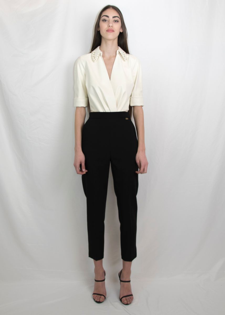 Donna Pantaloni ELISABETTA FRANCHI PA38511E2 Pantaloni-Taglia e Colore  PANTALONE MIX Pantalone a sigaretta Primavera/Estate PA38511E2
